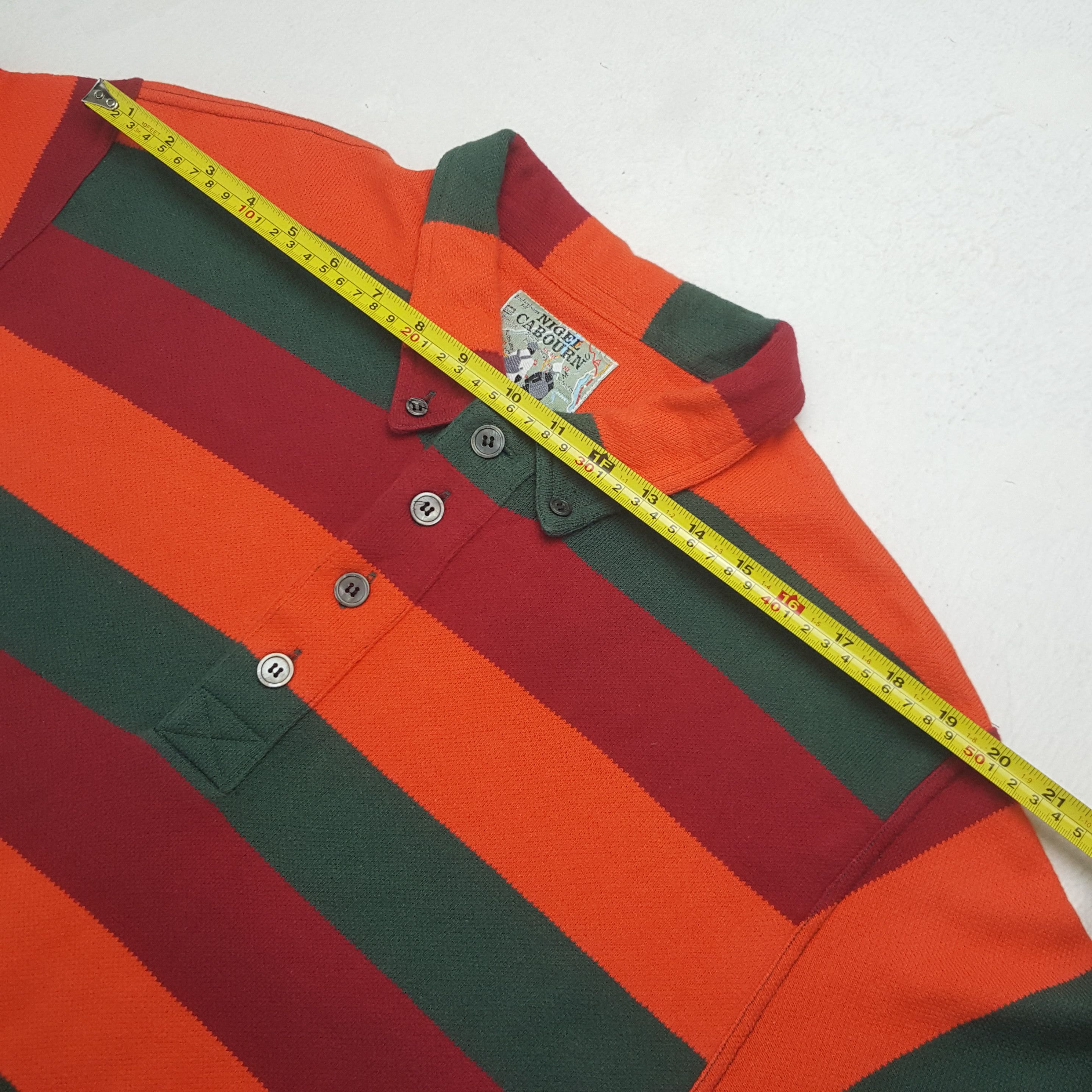 Nigel Cabourn Vintage Nigel Cabourn Striped Polos Shirt Size US M / EU 48-50 / 2 - 5 Thumbnail