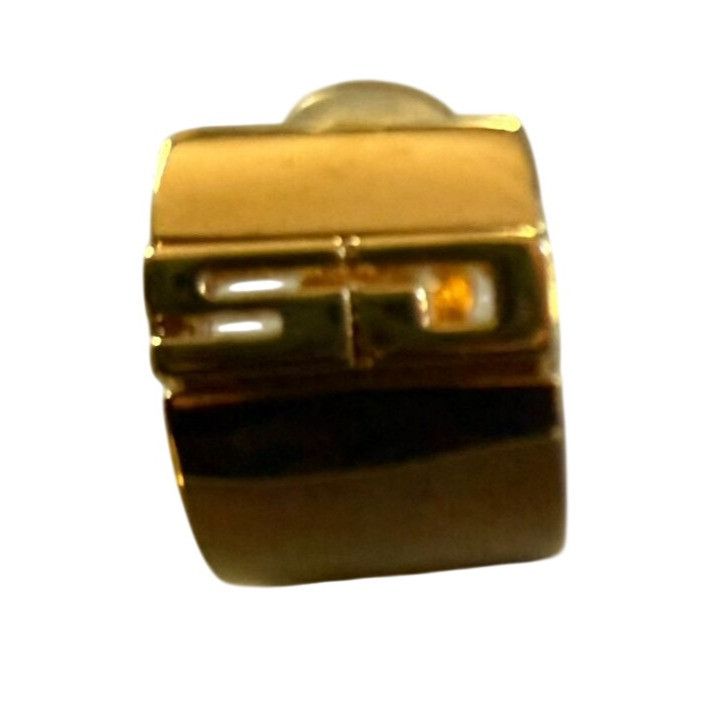 St. John Vintage St. John Goldtone Clip-On Earrings With Signature SJ Size ONE SIZE - 2 Thumbnail