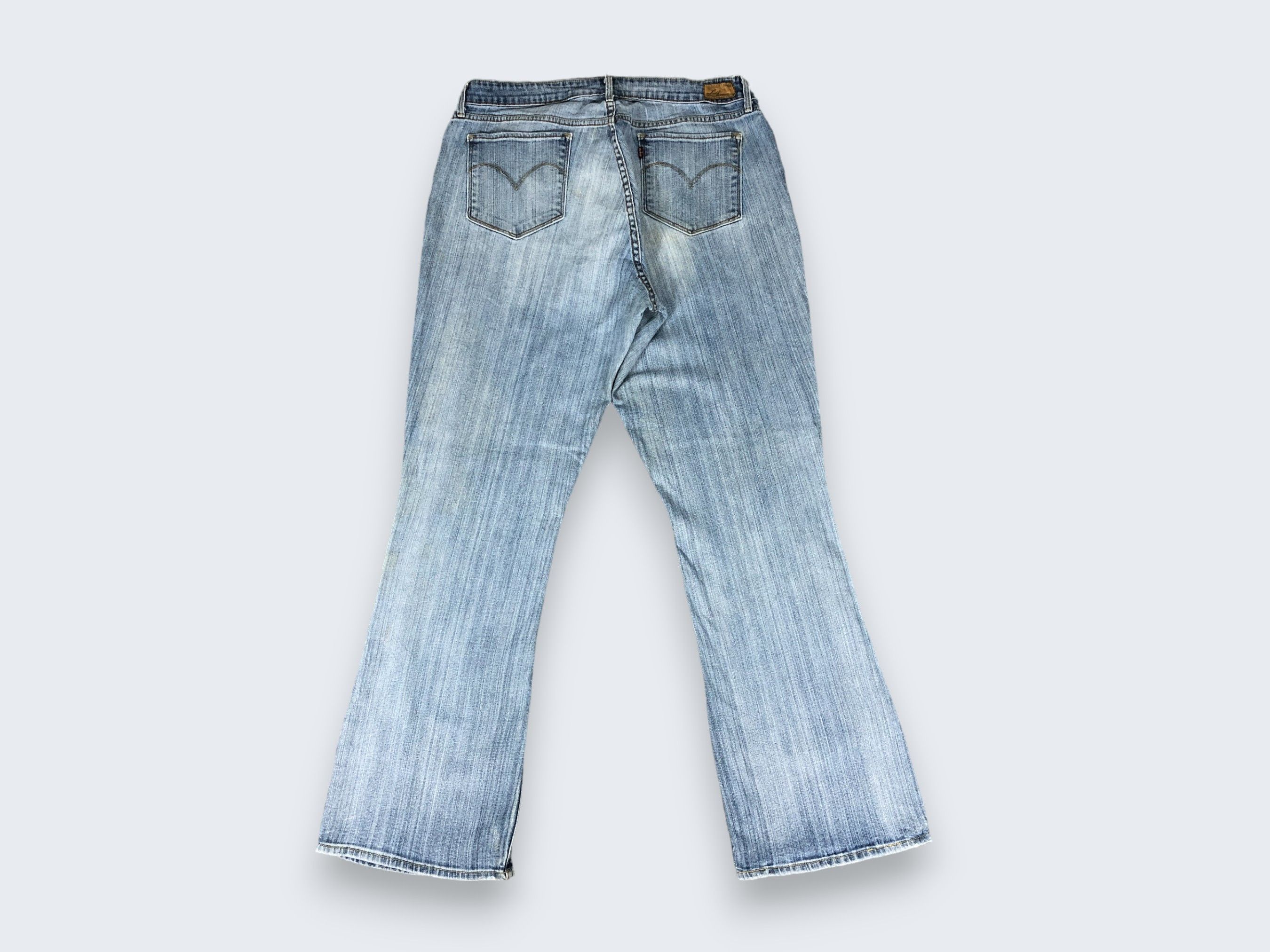 Levi's × Vintage Womens Vintage Levis Jeans Flare Light Blue Wash L878W Size 37" - 4 Thumbnail