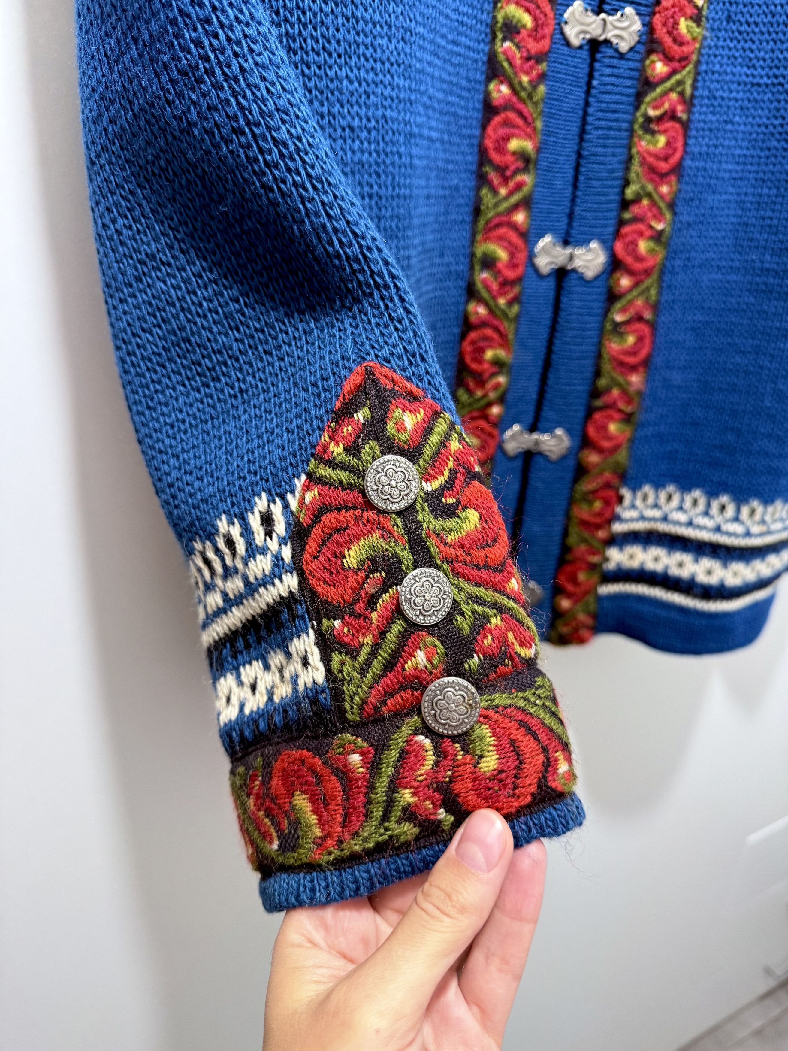 Dale Of Norway Nordstrikk Norwegian WOOL SWEATER Ski Metal Clasp (M) Size US M / EU 48-50 / 2 - 5 Thumbnail