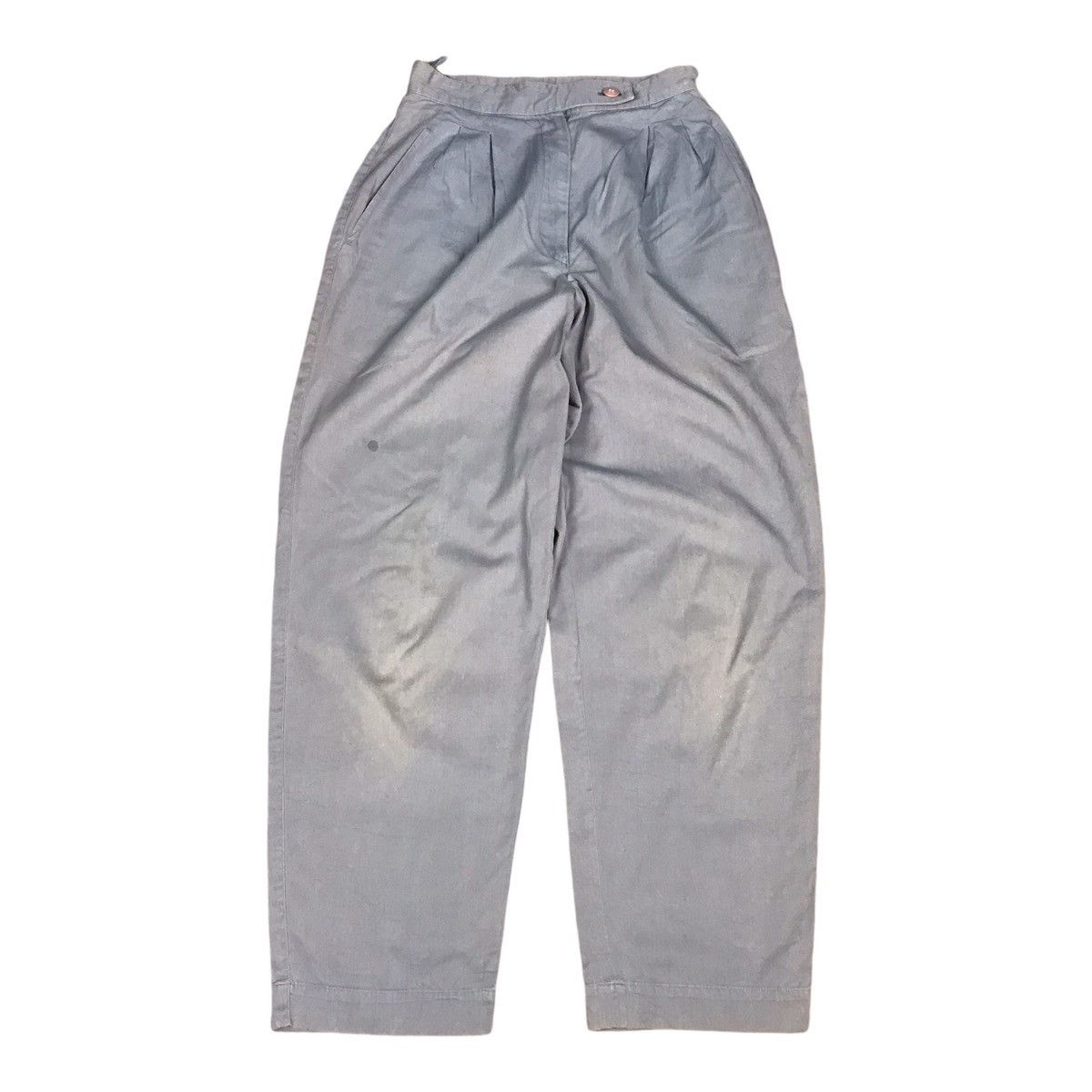 Issey Miyake × Vintage 90s Issey Miyake faded blue gray colour woman pants Size 24" / US 00 / IT 34 - 1 Thumbnail