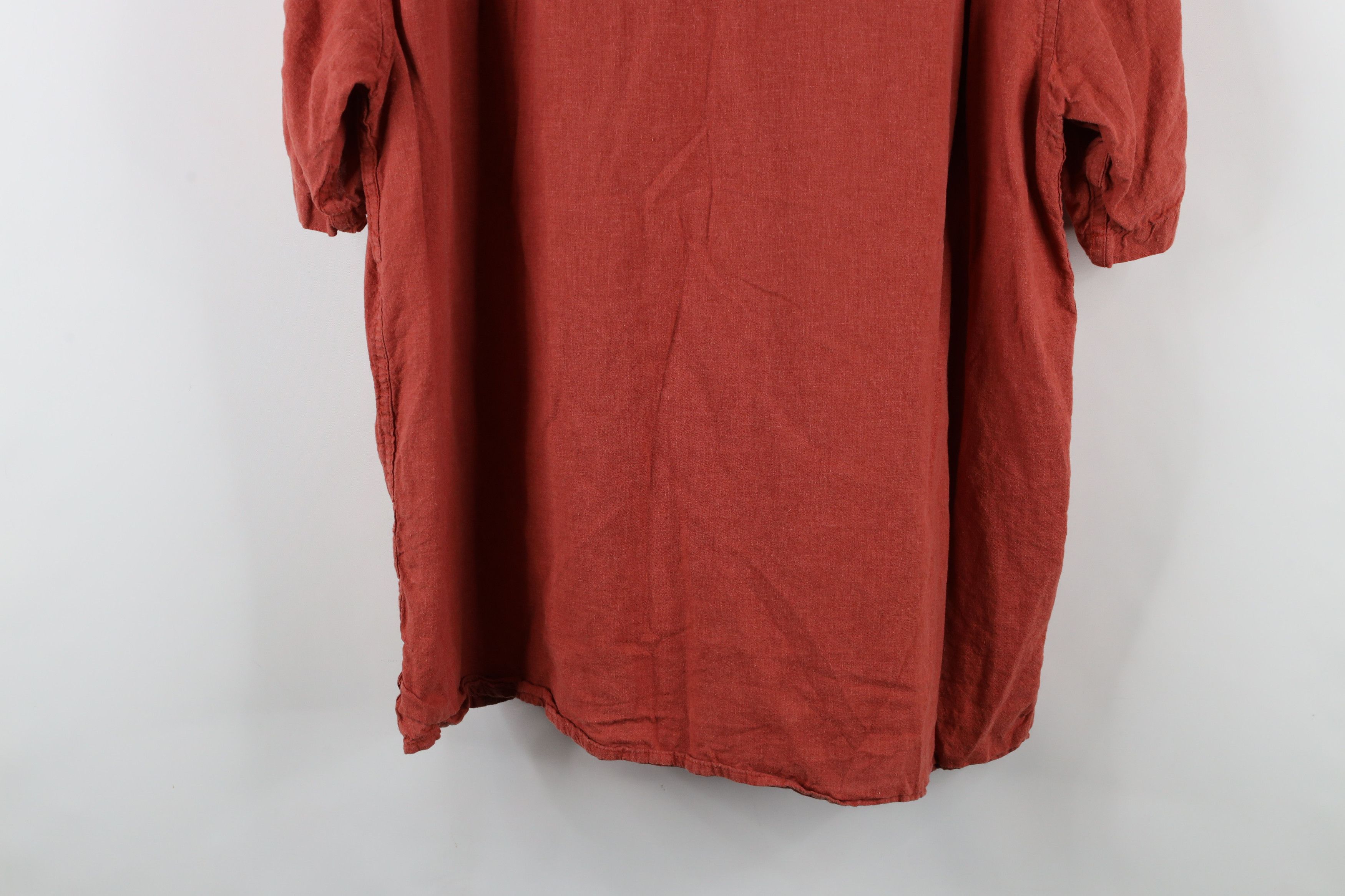 Orvis × Vintage Vintage Orvis Blend Short Sleeve Button Shirt Reddish Orange Size US L / EU 52-54 / 3 - 11 Thumbnail