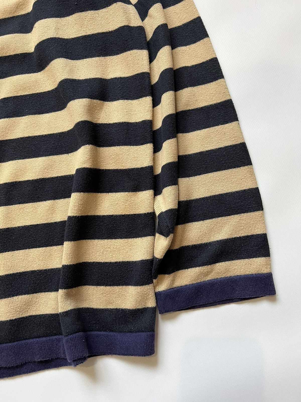Lacoste Vintage 90’s Lacoste Striped Sweater Size US XXL / EU 58 / 5 - 4 Thumbnail