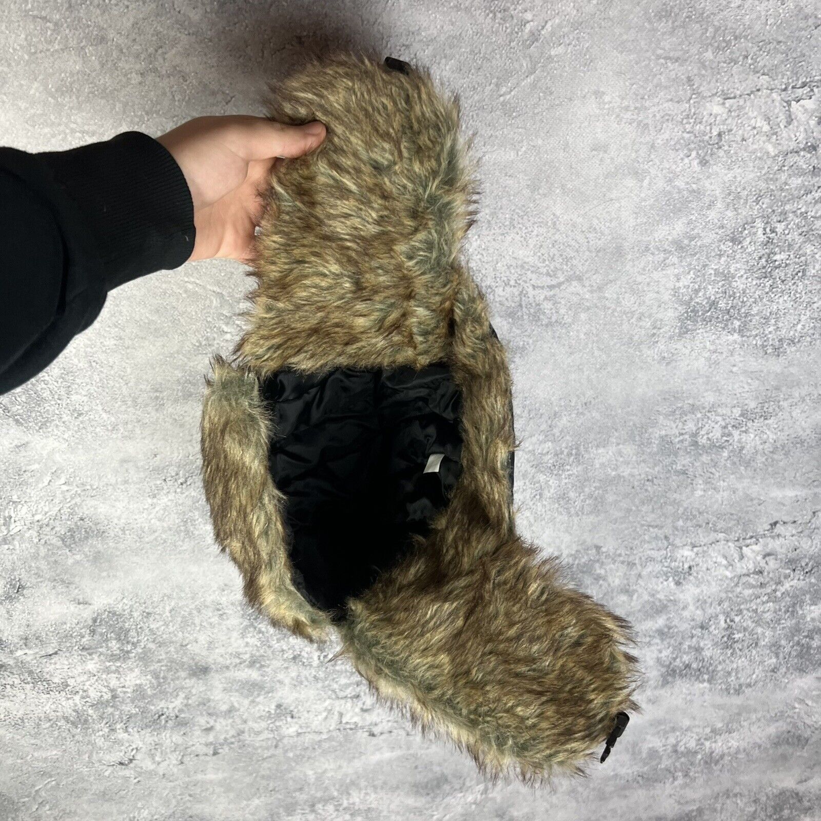 Other Ushanka Hat Men's Polyester Black One Size ` Size ONE SIZE - 6 Thumbnail
