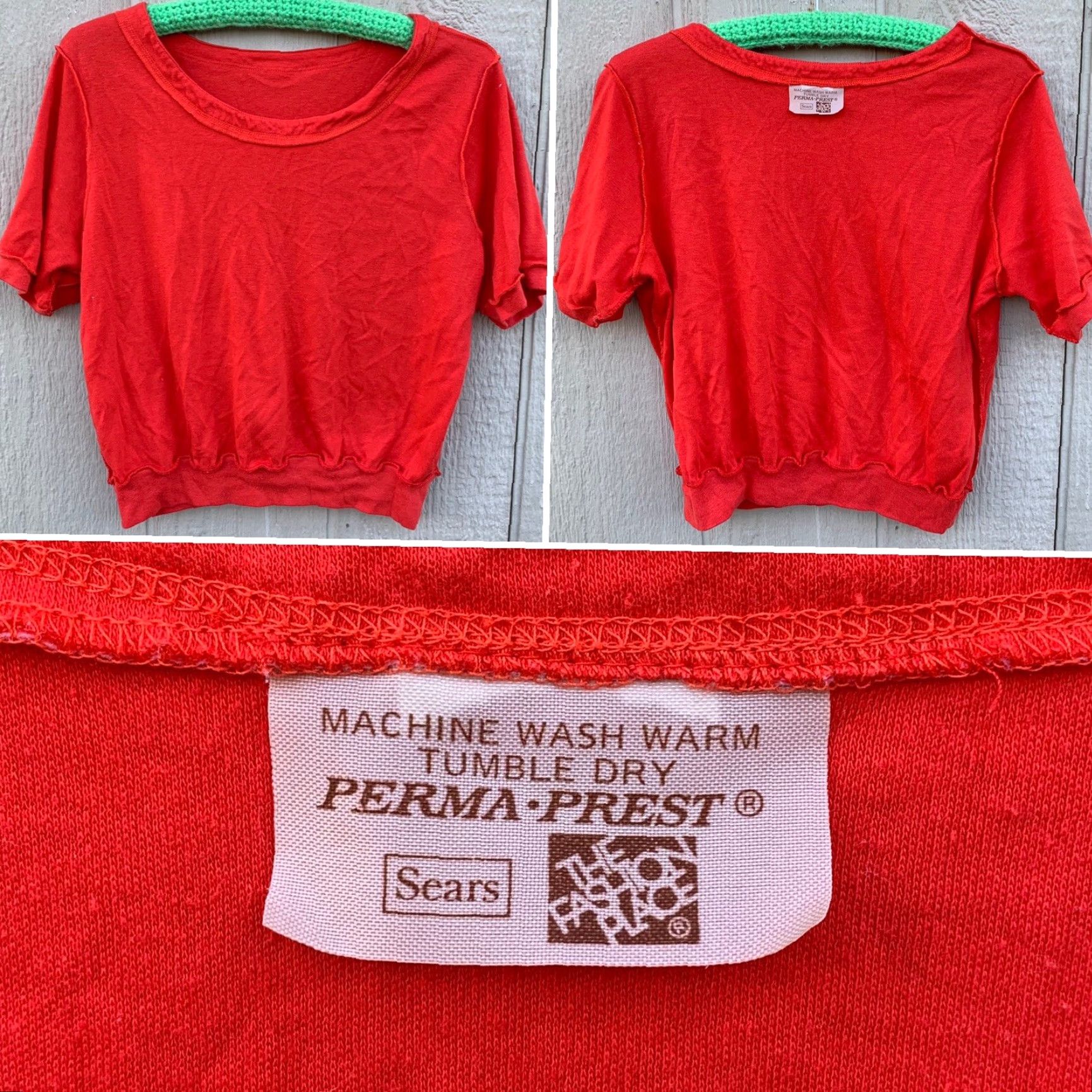 Sears VINTAGE Sears The Fashion Place top t-shirt tee 70s 80s size M Medium Red Cotton Or Cotton Blend Shirt Mens Size M / US 6-8 / IT 42-44 - 6 Thumbnail