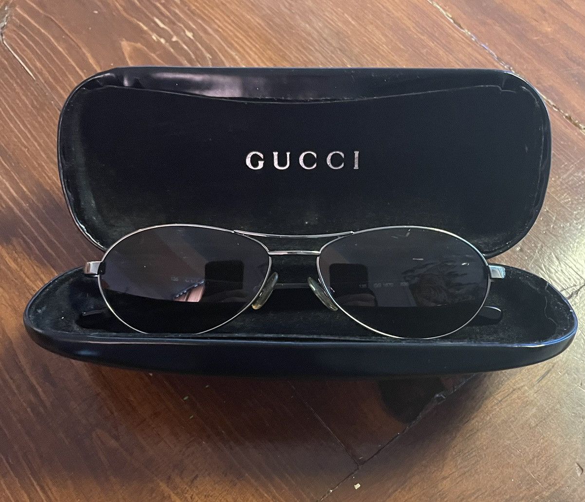 Gucci Gucci Slim Aviator Sunglasses y2k Size ONE SIZE - 9 Thumbnail