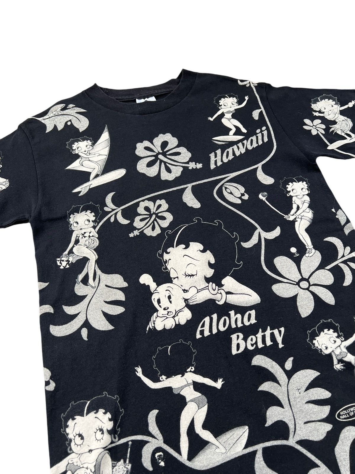 Cartoon Network × Vintage Vintage 1998 Betty Boop Hawaii All-Over Print Tshirt Size US S / EU 44-46 / 1 - 7 Thumbnail