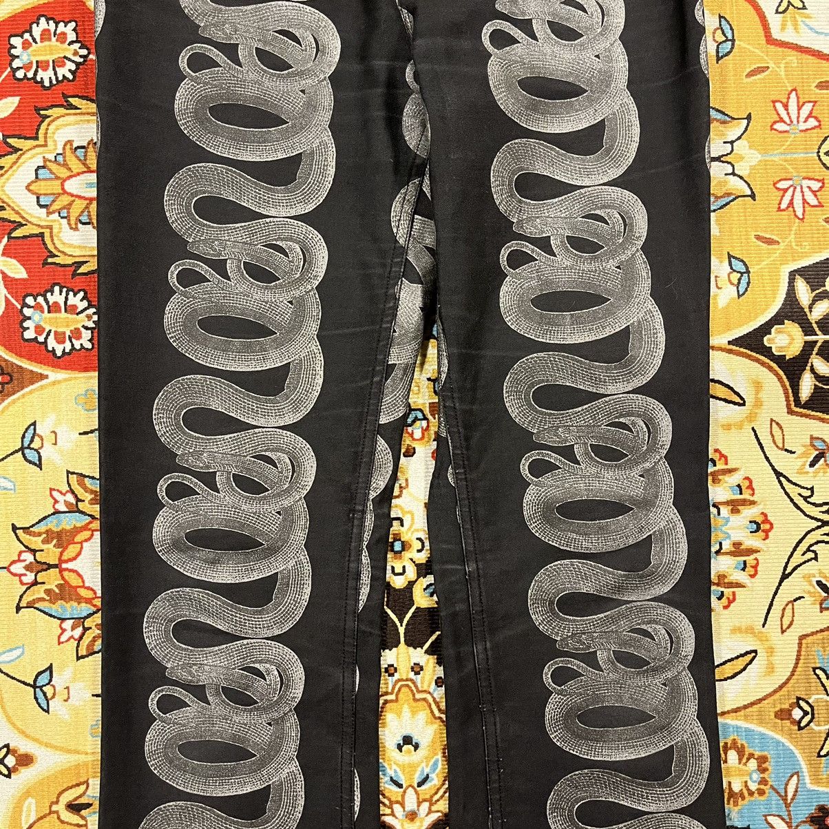 Hysteric Glamour Archive Hysteric Glamour Snake Print Denim Jeans Size 26" / US 2 / IT 38 - 5 Thumbnail