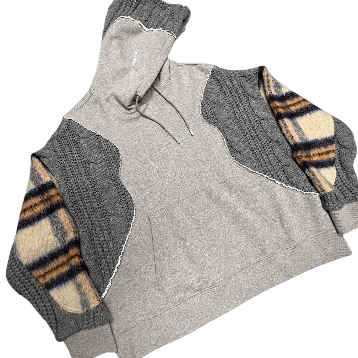 Andersson Bell ANDERSSON BELL Contrast ANTWERP Knit Hoodie Sweatshirt Size US XL / EU 56 / 4 - 4 Thumbnail