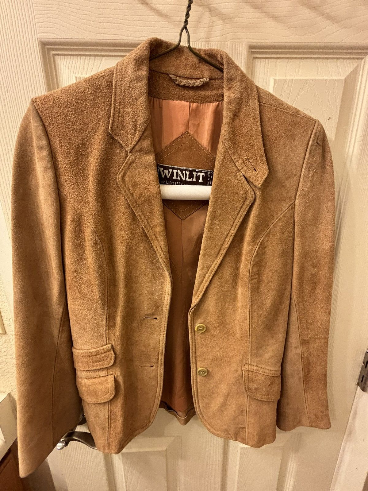 Vintage vintage leather blazer Size US S / EU 44-46 / 1 - 1 Thumbnail