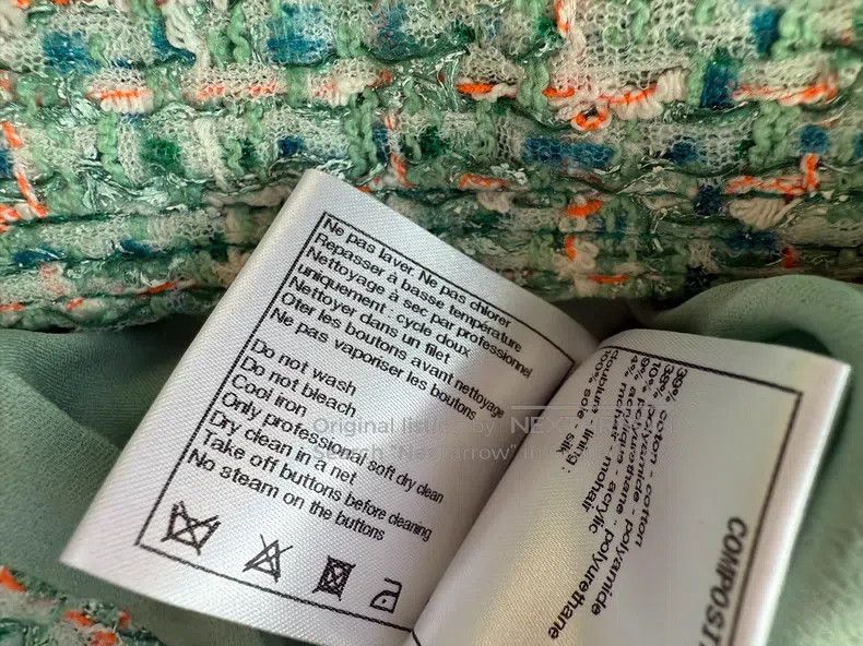 Chanel Chanel Green tweed coat Size XXS / US 00 / IT 34 - 7 Thumbnail