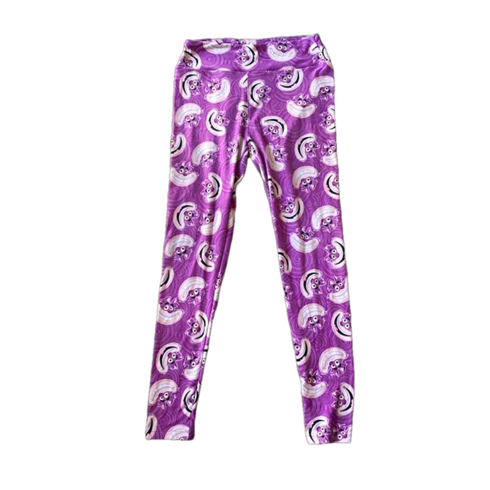 Other LuLaRoe Purple Rainbow Unicorn Print Leggings One Size Size 25" / US 0 / IT 36 - 2 Thumbnail