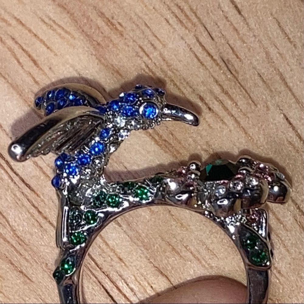 Other Silver Hummingbird Ring, Stamped .925, 4-D Ring, Women's Sta Size ONE SIZE - 12 Thumbnail