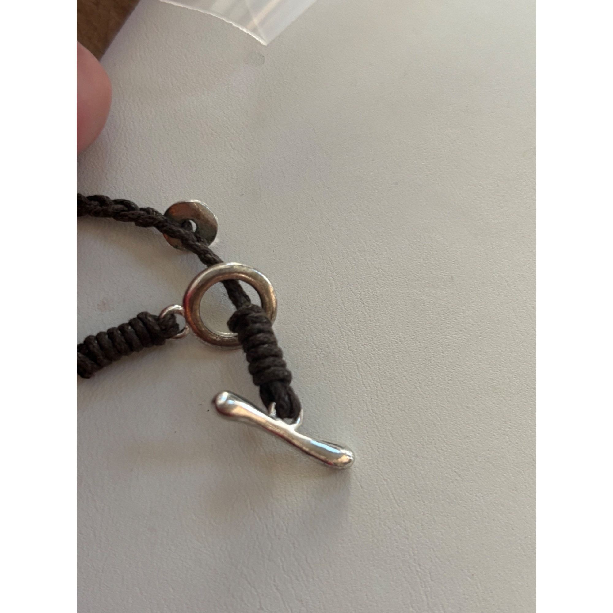 Other Silver-Tone Multi-Ring Pendant Necklace On Black Braided Co Size ONE SIZE - 4 Thumbnail