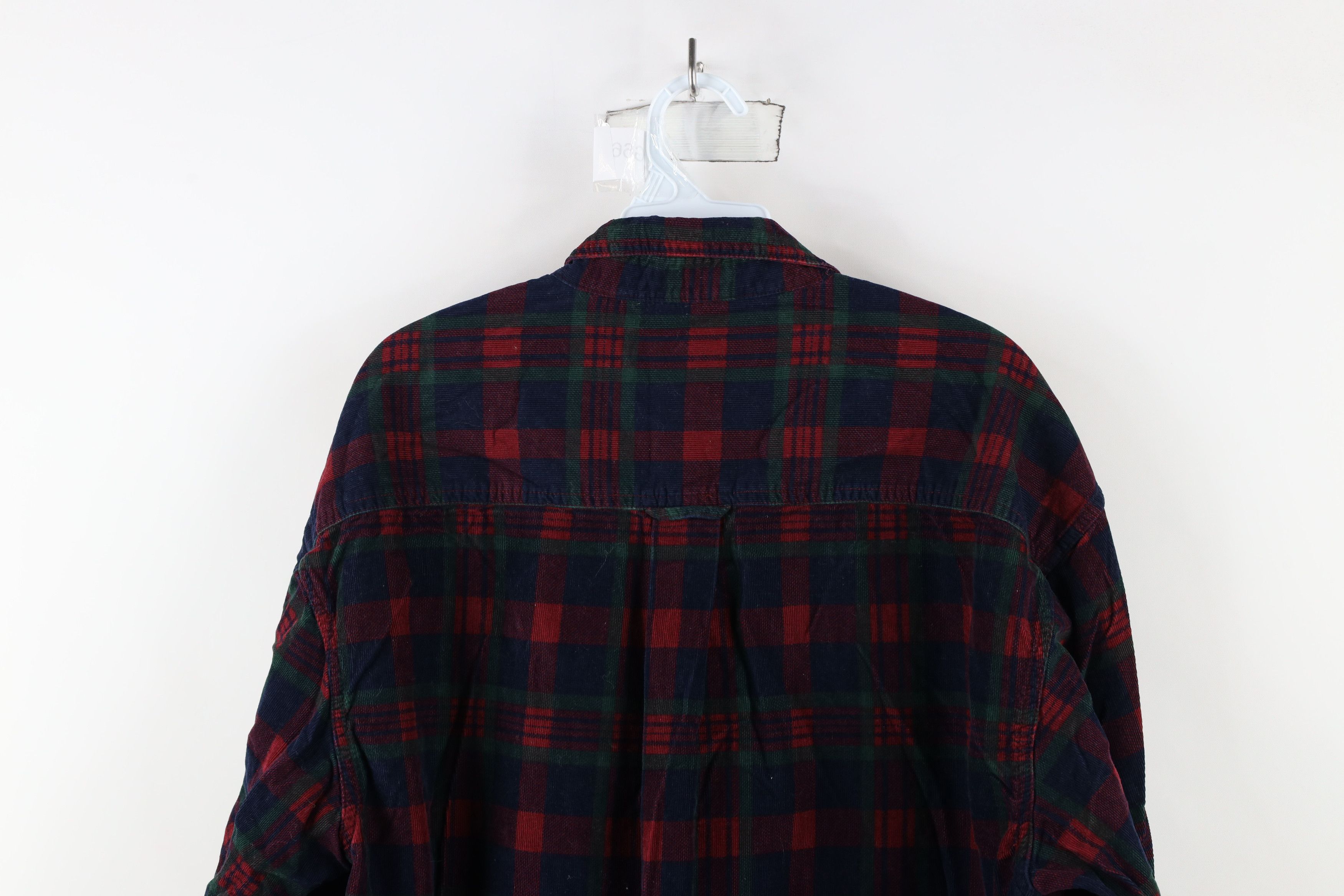 Vintage Vintage 90s Streetwear Corduroy Collared Button Down Shirt Size US L / EU 52-54 / 3 - 13 Thumbnail