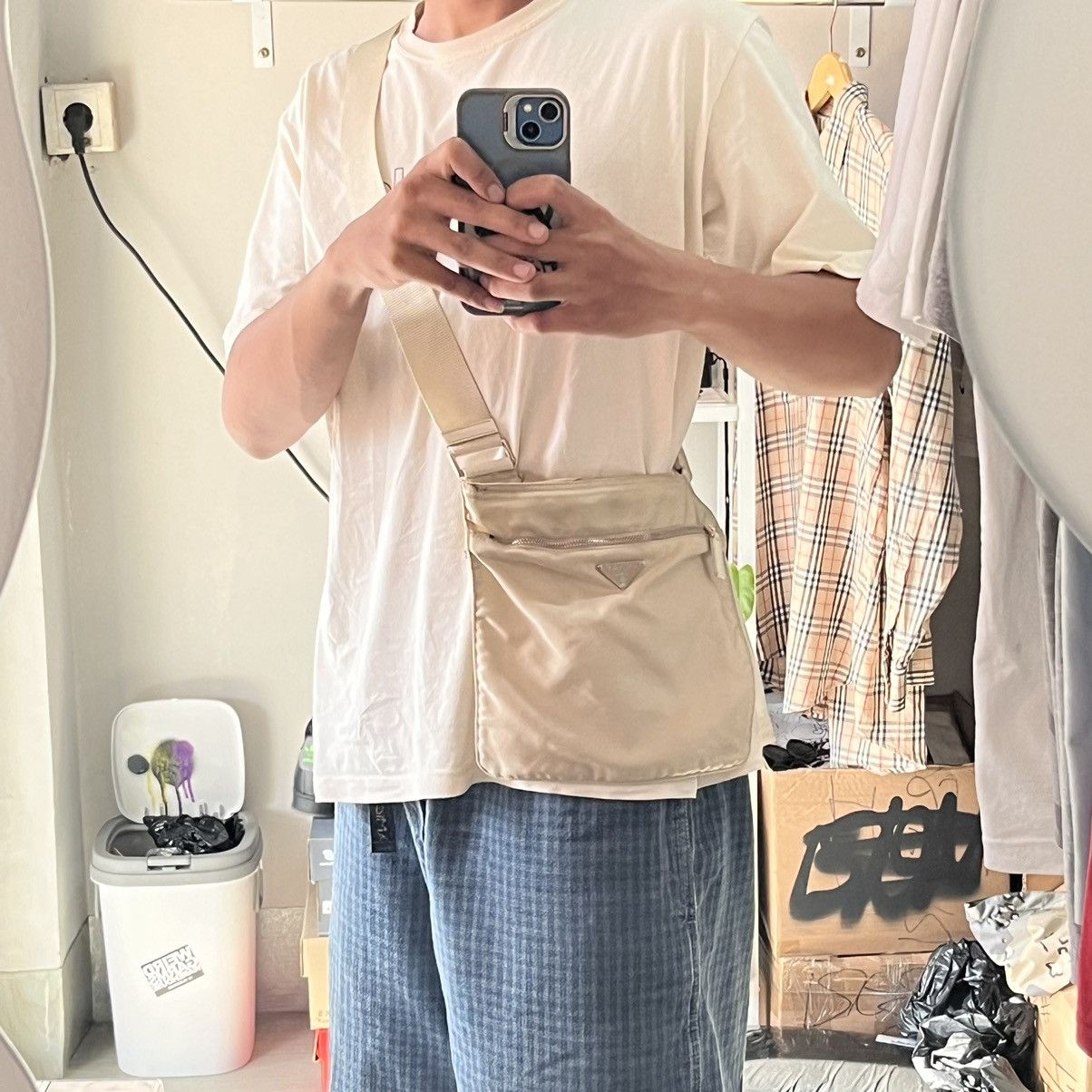 Prada Vintage💥 Prada nylon sling bag 🟡 Size ONE SIZE - 9 Thumbnail