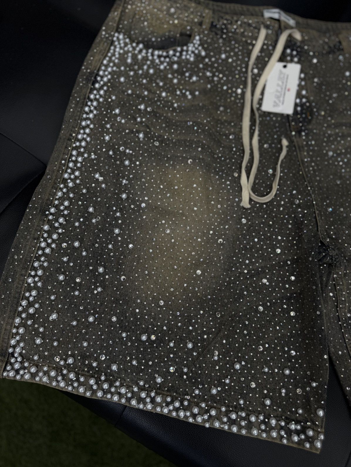 Vale Valley Vale Blue Rhinestone Shorts Size 40 (NEW) Size US 40 / EU 56 - 5 Thumbnail