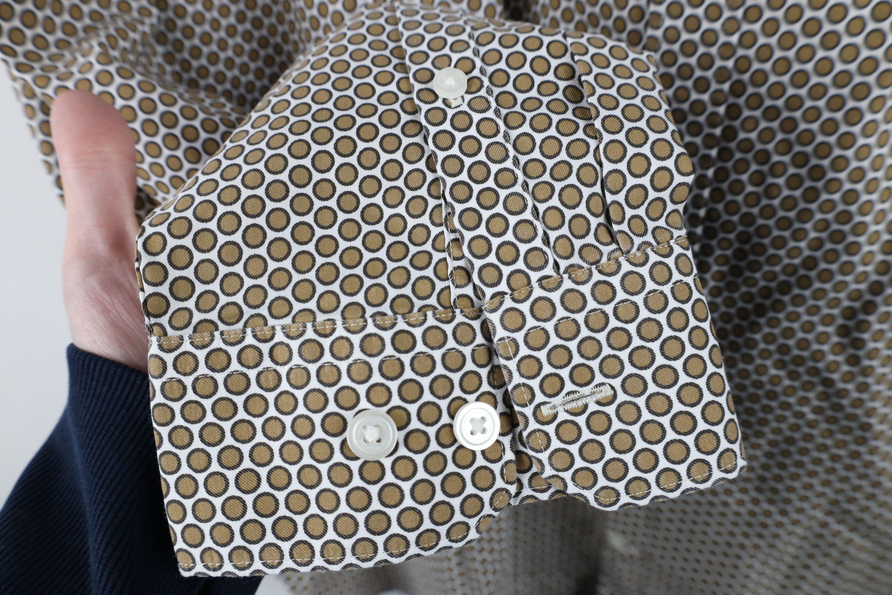 Express Express Stretch Polka Dot Collared Long Sleeve Button Shirt Size US XXL / EU 58 / 5 - 5 Thumbnail