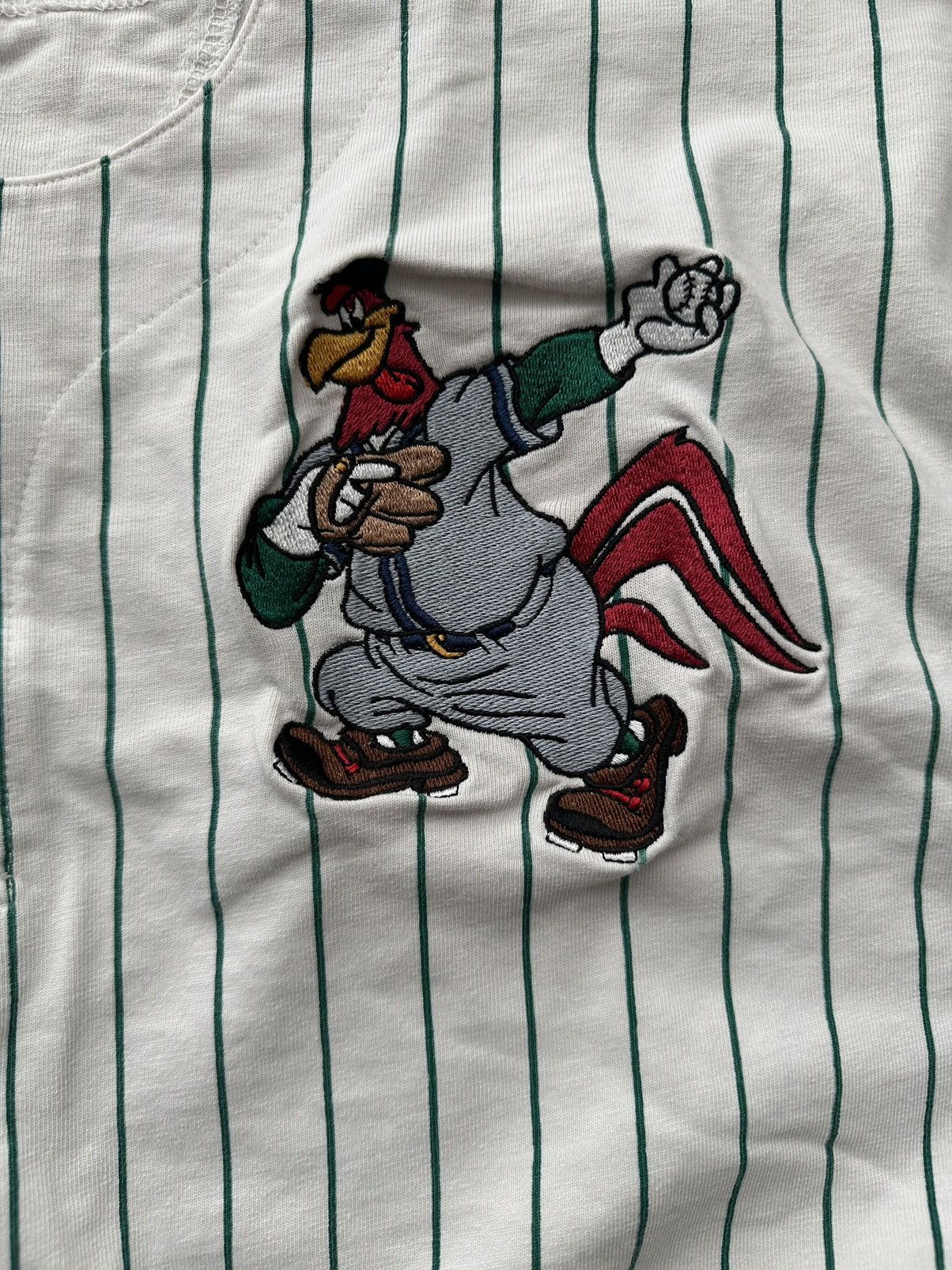Cartoon Network × Vintage Vintage 90s Looney Tunes Distressed Baseball Jersey Size US M / EU 48-50 / 2 - 3 Thumbnail