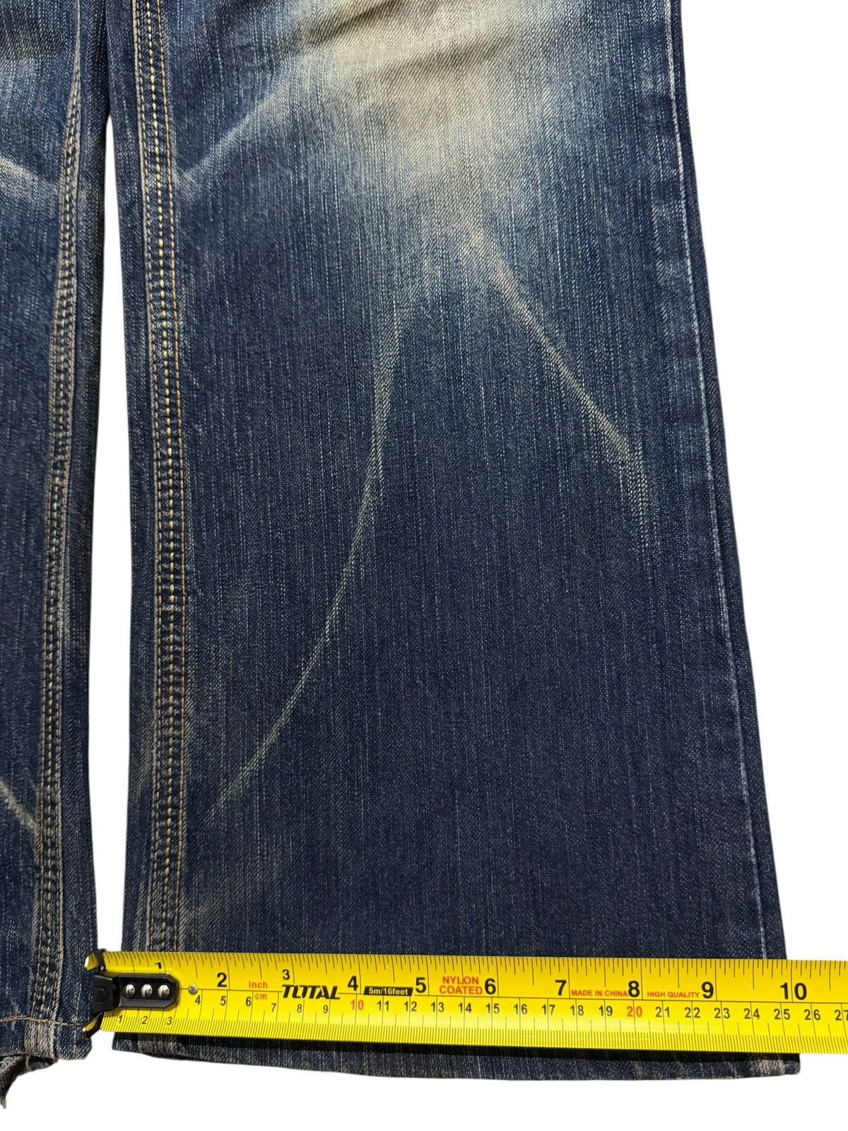 Edwin Vintage Y2K Edwin XV Faded Wash Clawmark Wide Leg Baggy Size US 36 / EU 52 - 15 Thumbnail