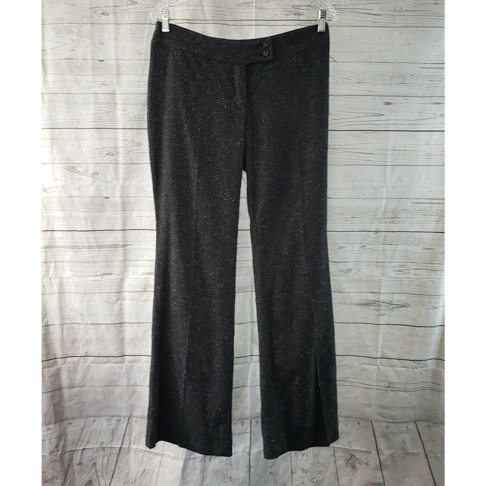 J. Jill J. Jill Womens Dress Pants Sz 6 Stretch Gray Tweed Mid Rise Viscose Blend Dress Pants Womens Size 28" / US 6 / IT 42 - 2 Thumbnail