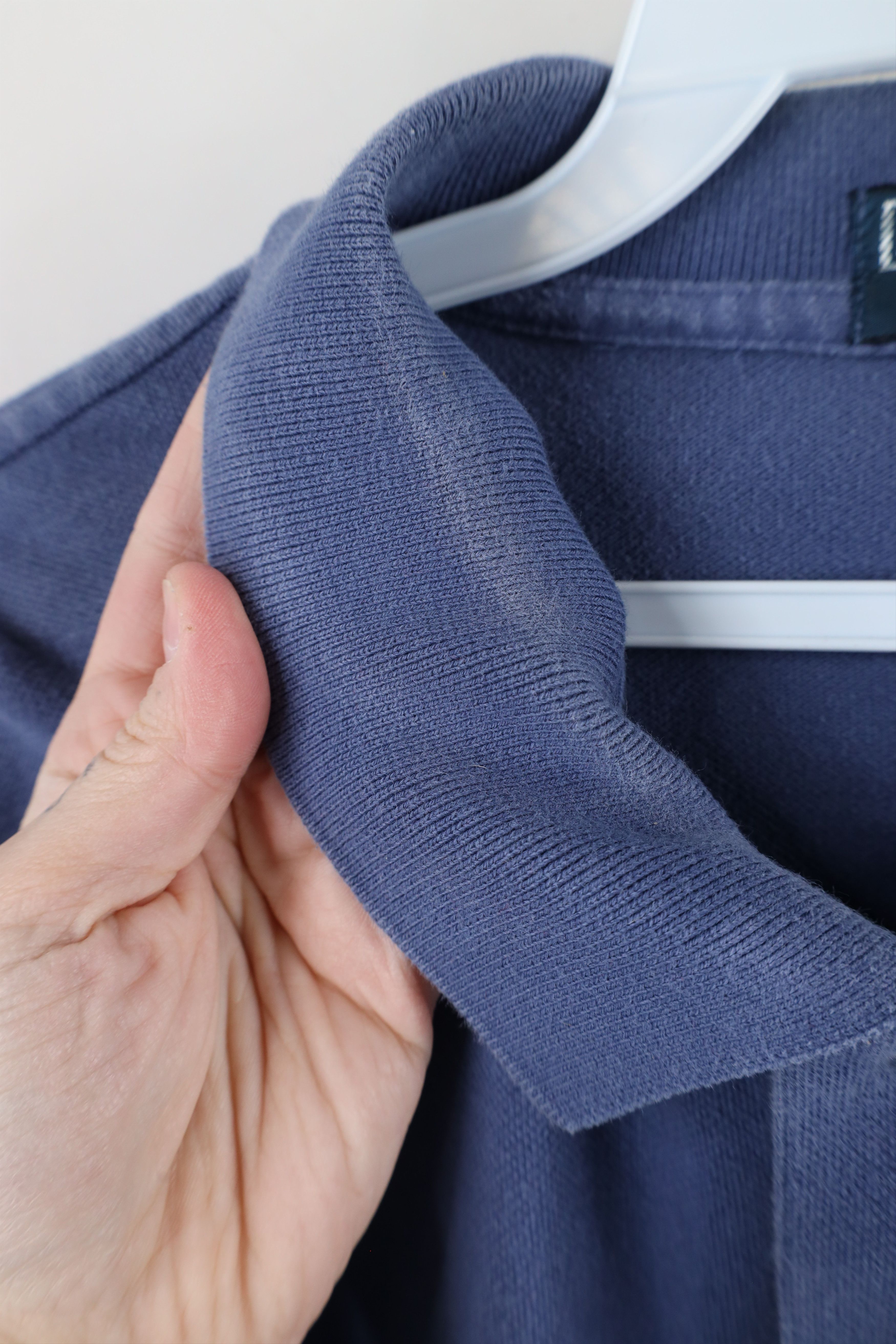 Ralph Lauren × Vintage Vintage 90s Ralph Lauren Long Sleeve Rugby Polo Shirt Blue Size US XXL / EU 58 / 5 - 6 Thumbnail