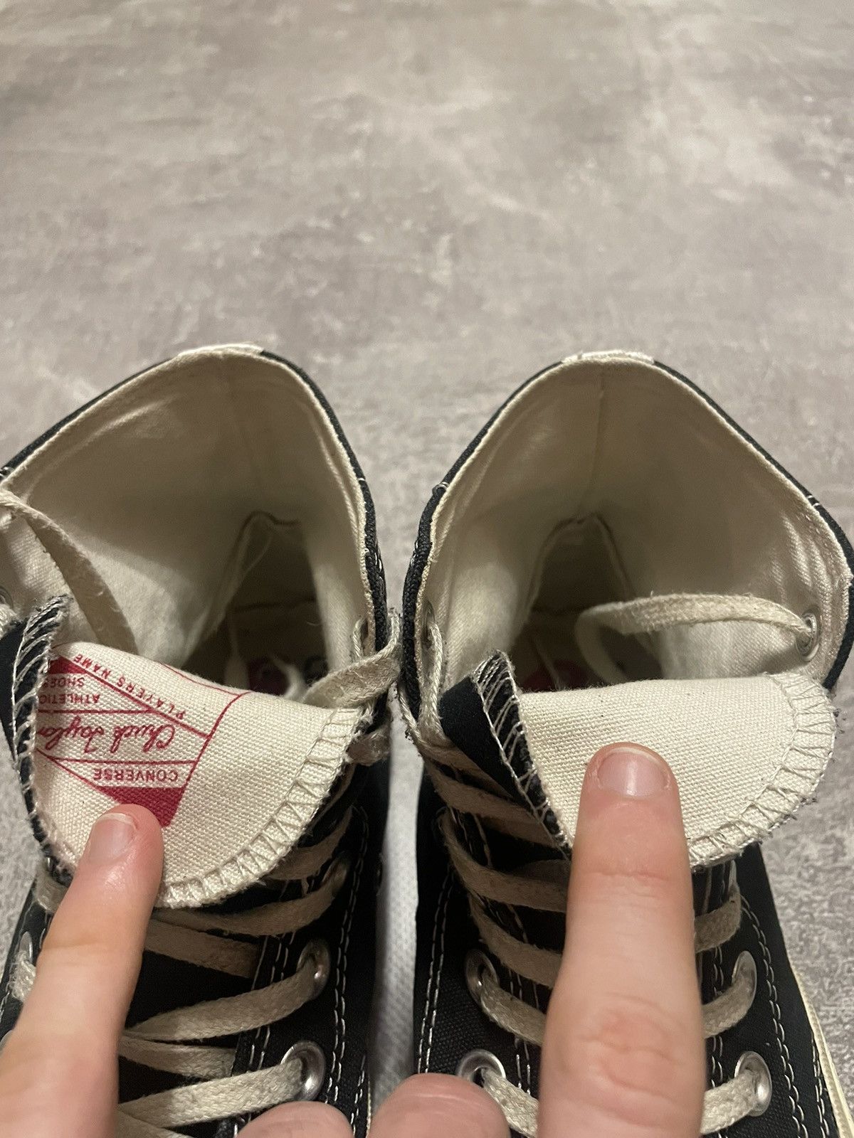 Comme des Garcons × Converse × Vintage Comme Des Garcons CDG PLAY X Converse Chuck Taylor High 39 Size US 6 / EU 39 - 20 Thumbnail
