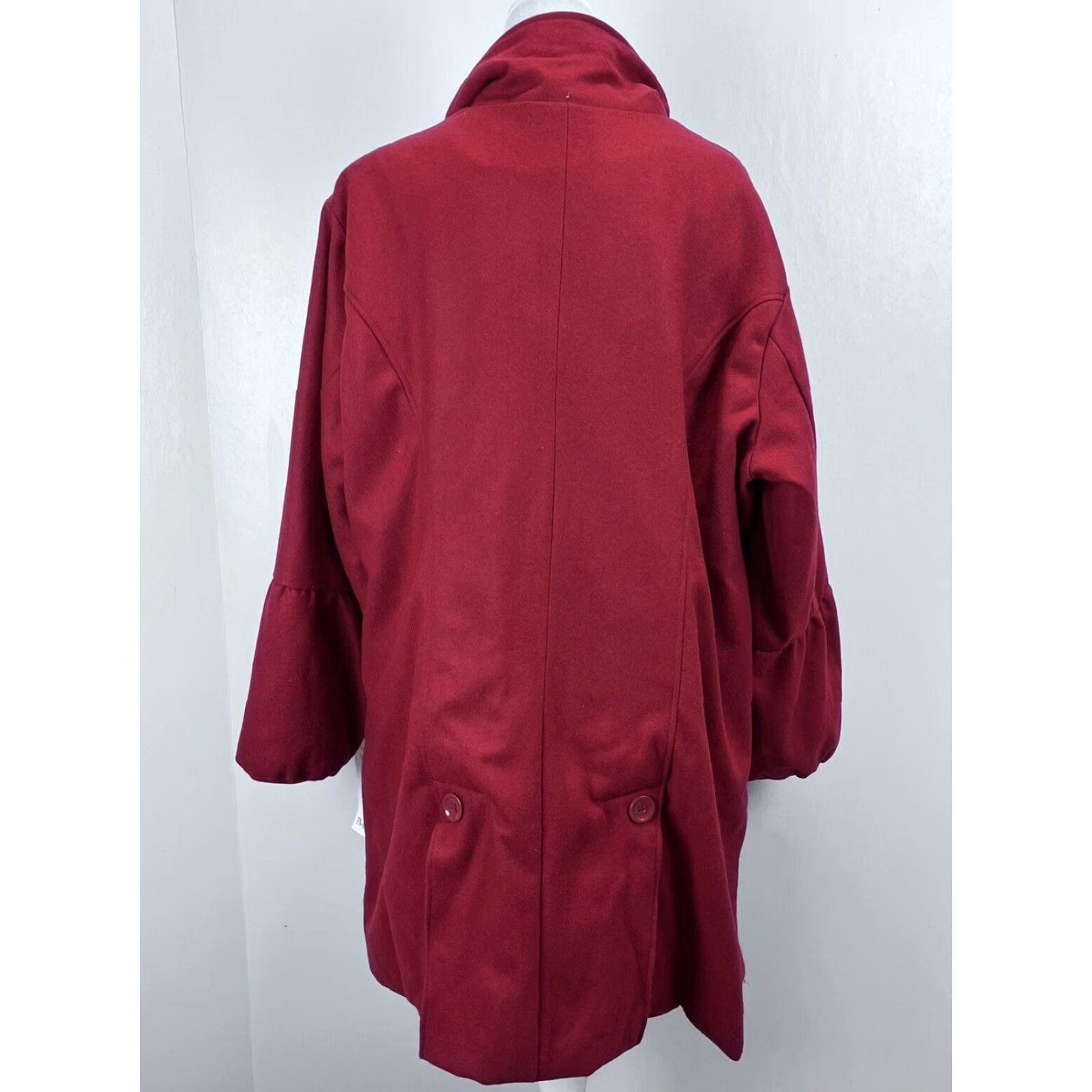 Vintage VINTAGE Excelled Wool Blend Coat Jacket Womens 3X Plus Red Lined Quilted NWT Coat Size XXL / US 16-18 / IT 52-54 - 3 Thumbnail