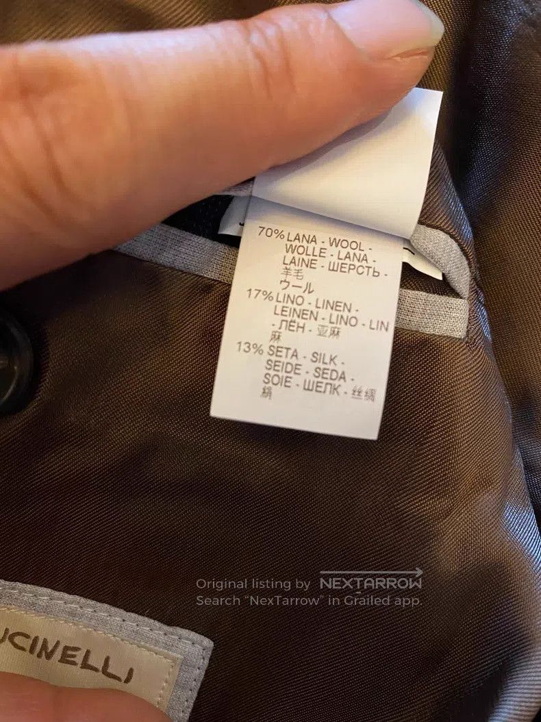 Brunello Cucinelli brunello cucinelli Suit set, wool, linen, and silk blended Size 50L - 8 Thumbnail