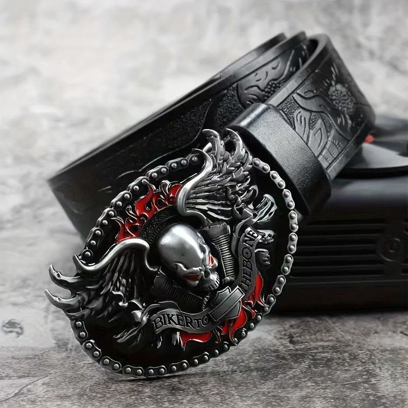Japanese Brand Skull Head Belt Size ONE SIZE - 2 Thumbnail