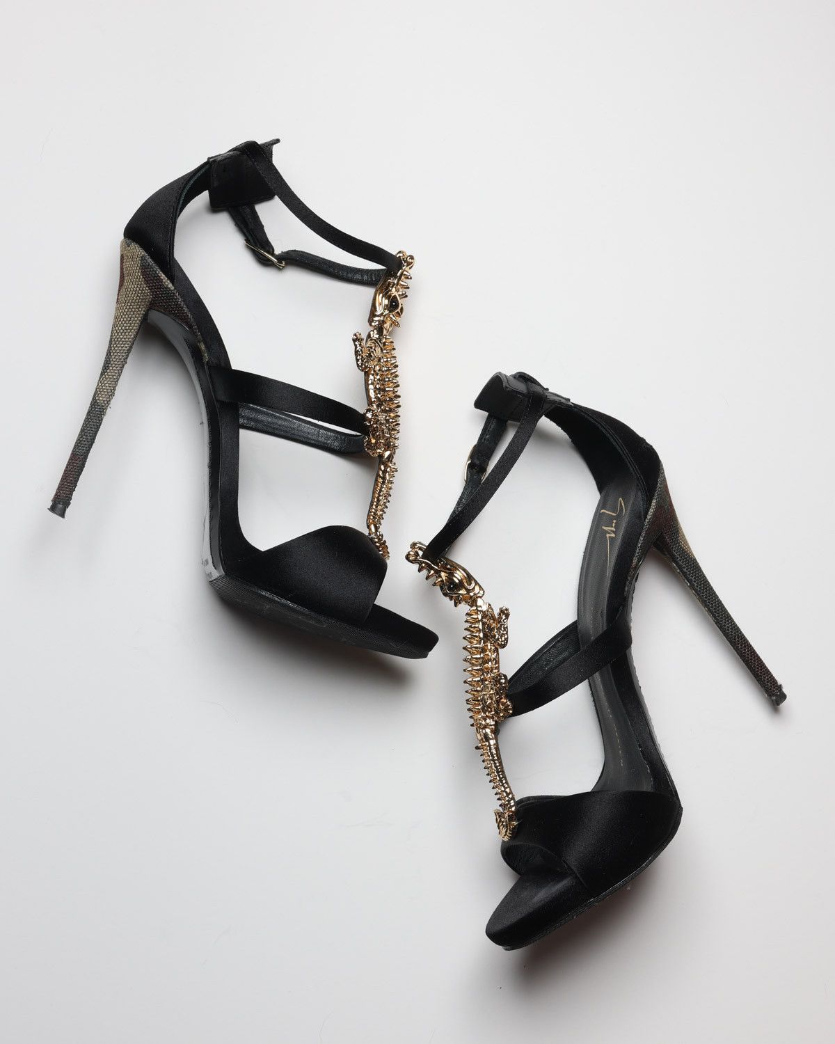 Giuseppe Zanotti Giuseppe Zanotti Alligator Heel Sandal Size US 7 / IT 37 - 3 Thumbnail
