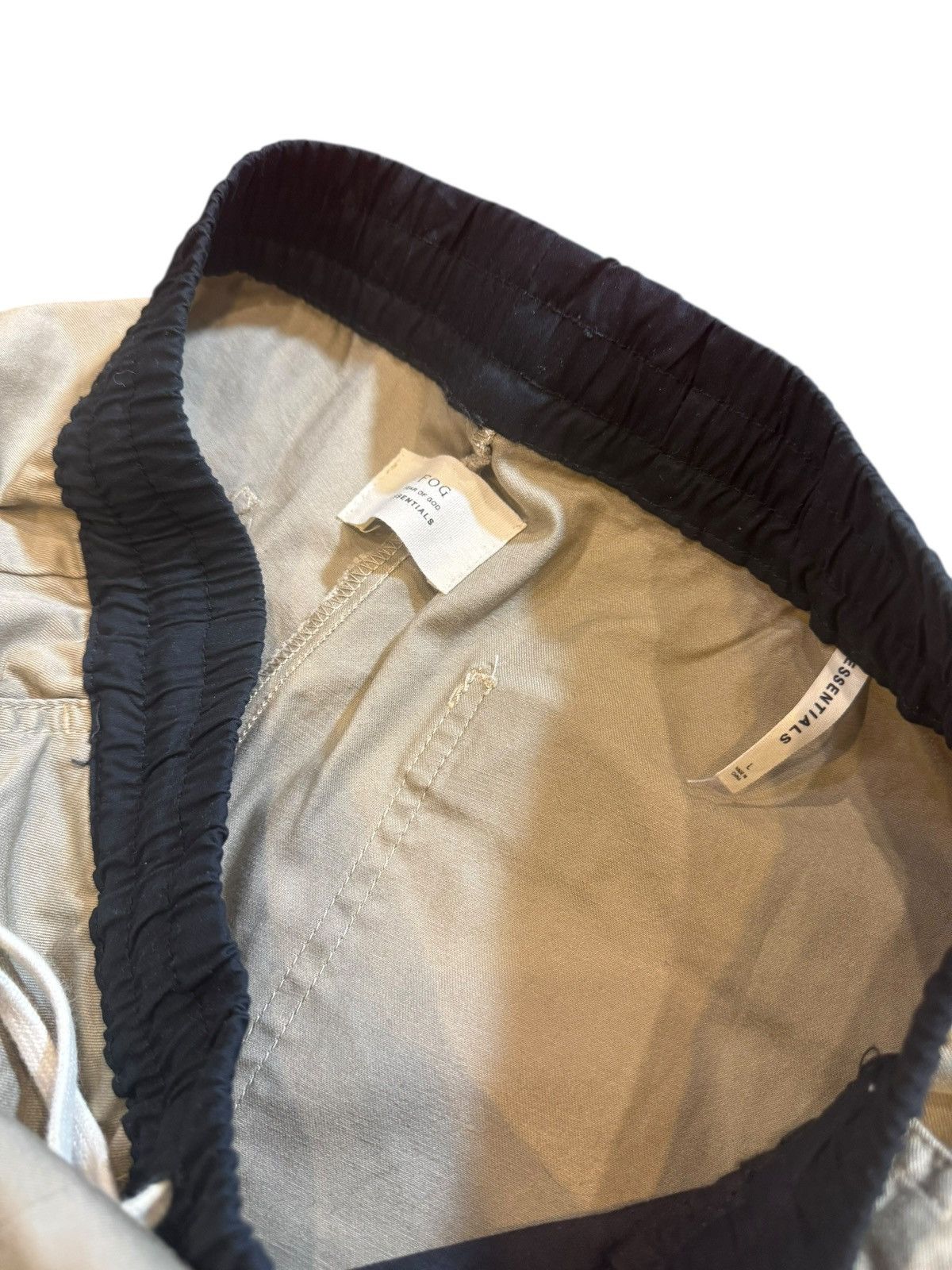Fear of God Fear Of God Essentials Drawstring Pants Tan Black Large Size US 30 / EU 46 - 4 Thumbnail