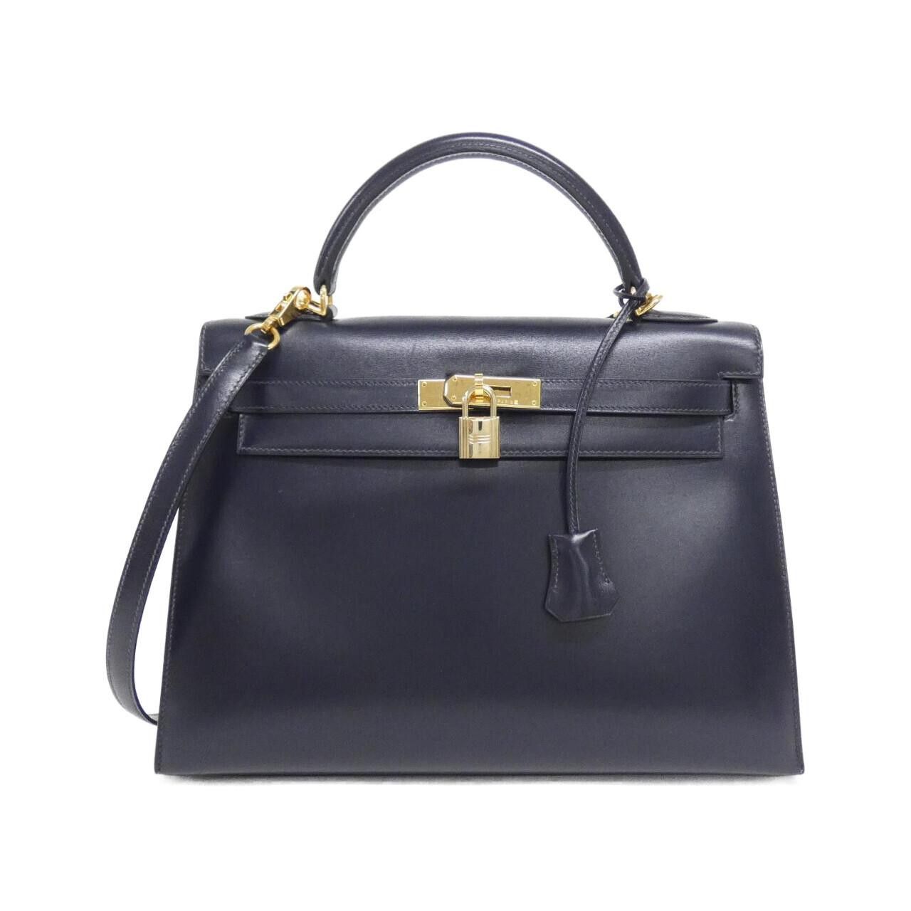 Hermes Hermes Hermes Kelly32 Box Calf Bag Leather Handbag F DUTY FREE for USA Size ONE SIZE - 1 Thumbnail