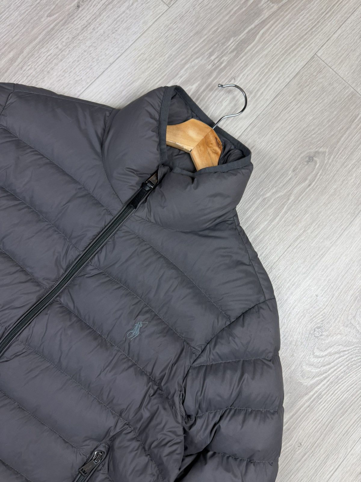 Polo Ralph Lauren Polo Ralph Lauren Women Gray Puffer Down Jacket Size L Size L / US 10 / IT 46 - 2 Thumbnail