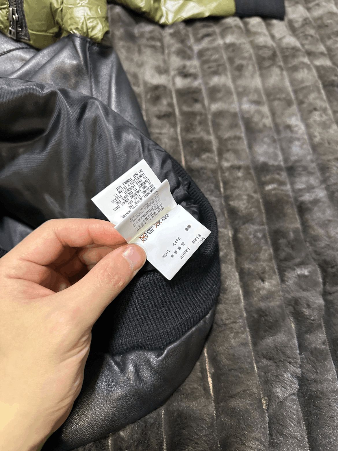 Undercover Sz 3 Undercover Joint Olive Leather Flight Jacket Mojos916 Size US L / EU 52-54 / 3 - 7 Thumbnail