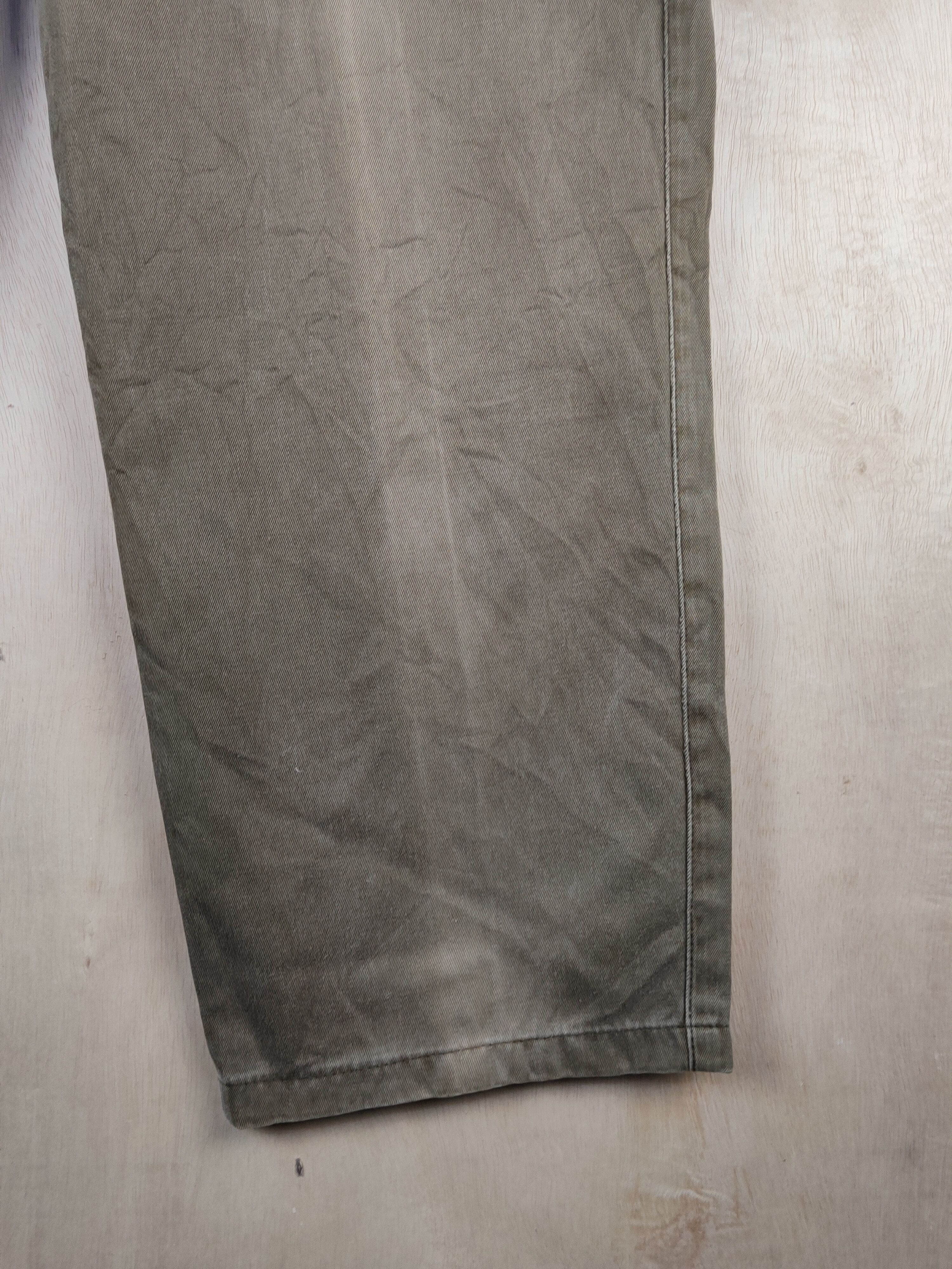 Edwin Edwin Olive Faded vintage japan Casual Pants #S2415 Size US 32 / EU 48 - 6 Thumbnail