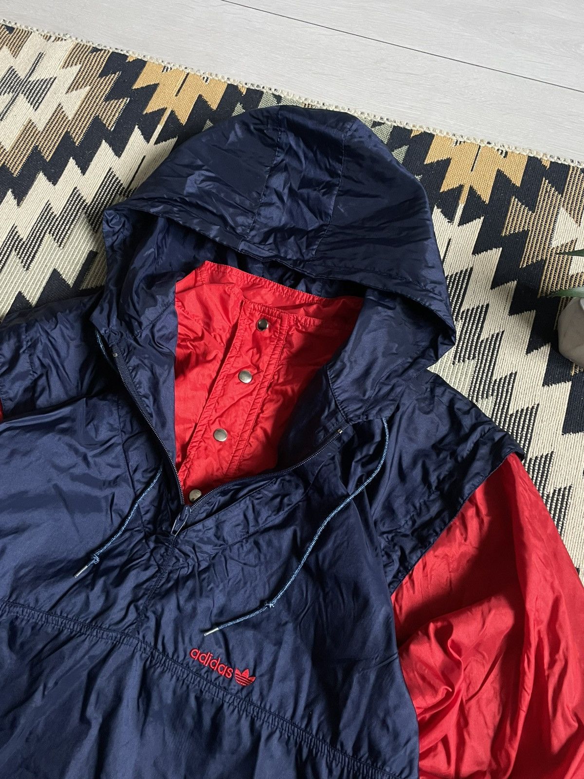 Vintage Vintage 90’s Adidas Nylon Track Retro Jacket Size US M / EU 48-50 / 2 - 6 Thumbnail