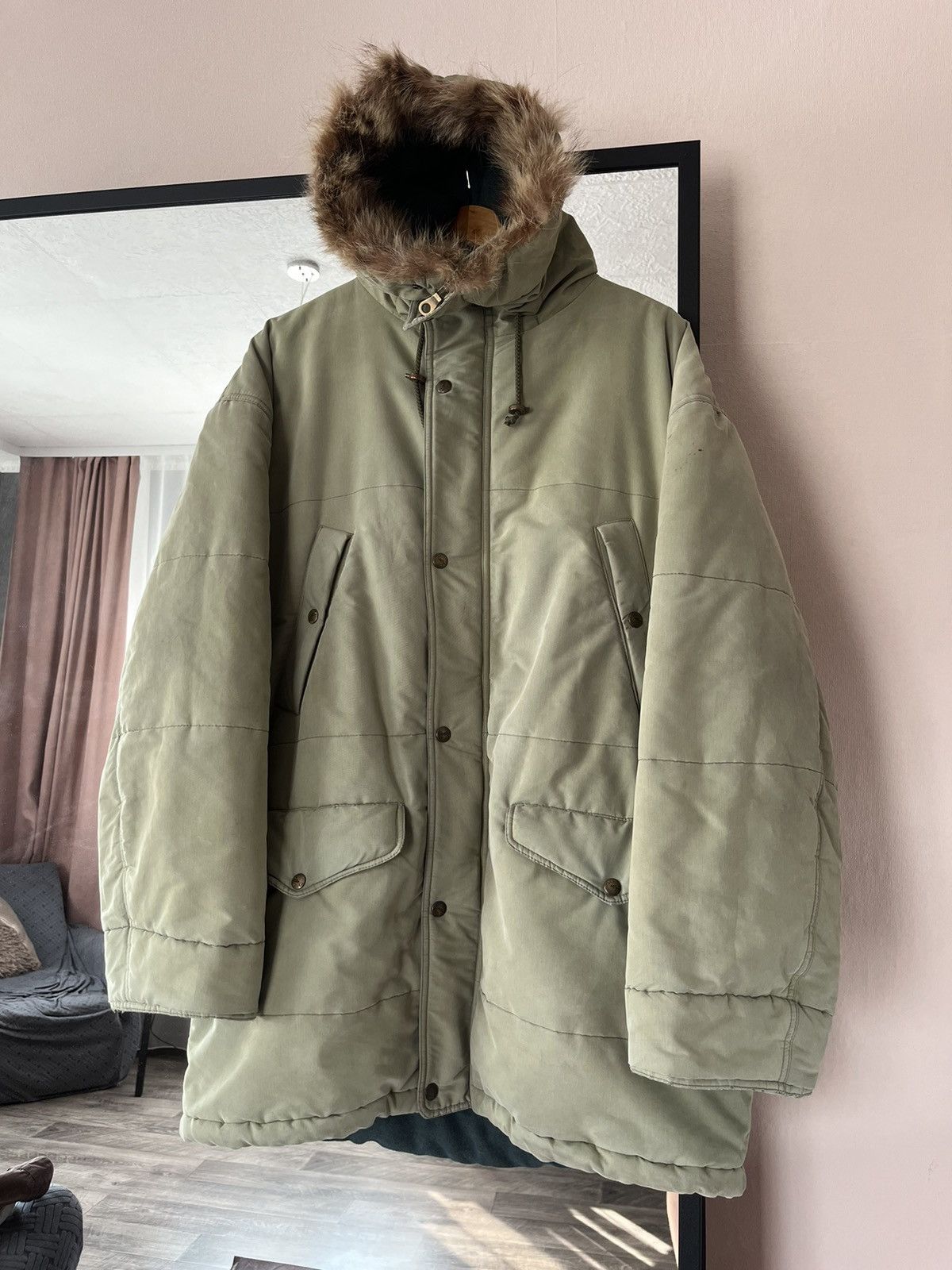 Saint Laurent Paris Vintage 90s Winter YSL Jacket Heavy Parka Jacket Size US L / EU 52-54 / 3 - 1 Thumbnail