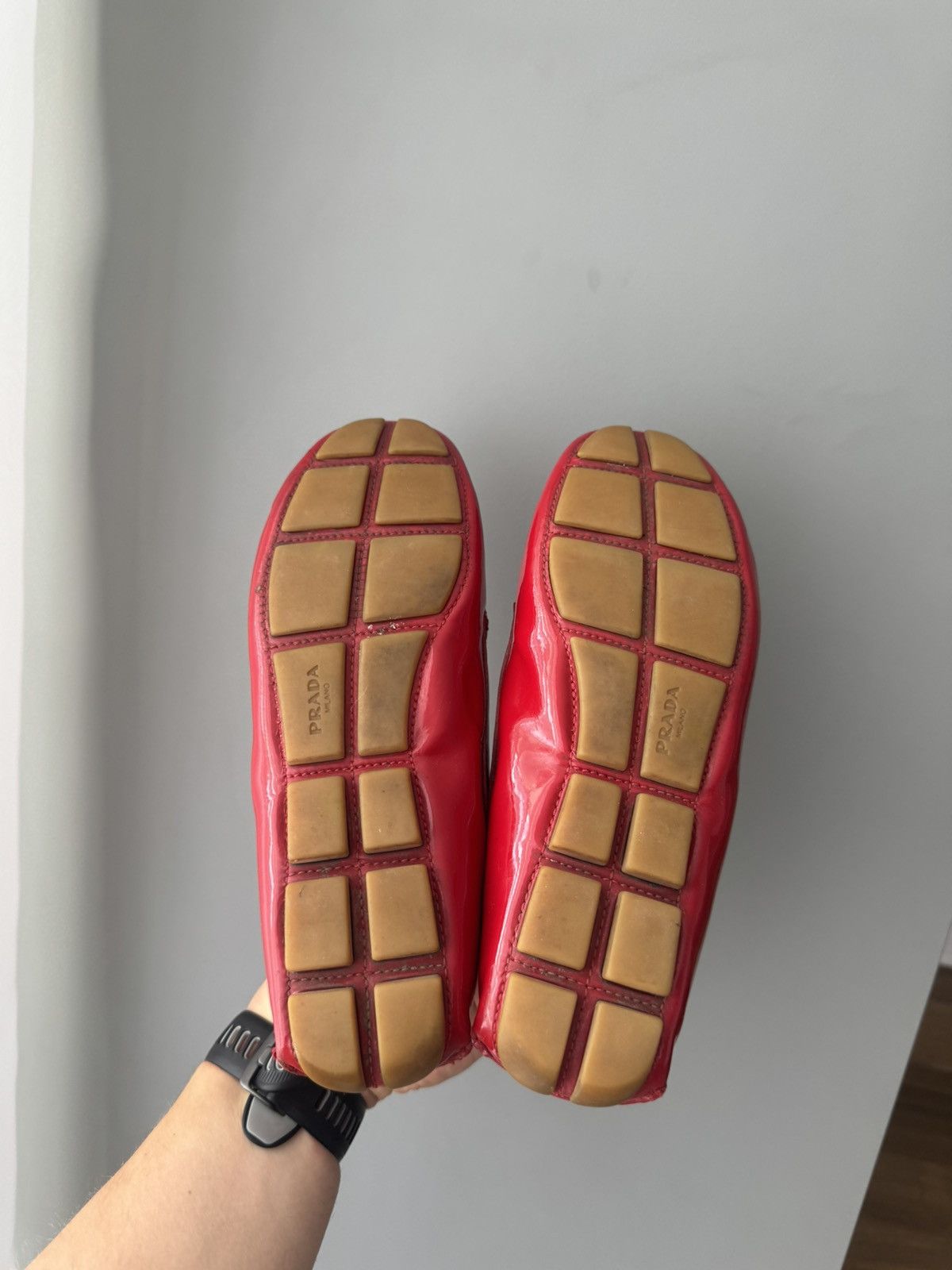 Prada PRADA Logo Saffiano Moccasin Loafers 1D530B y2k Size US 6 / IT 36 - 4 Thumbnail