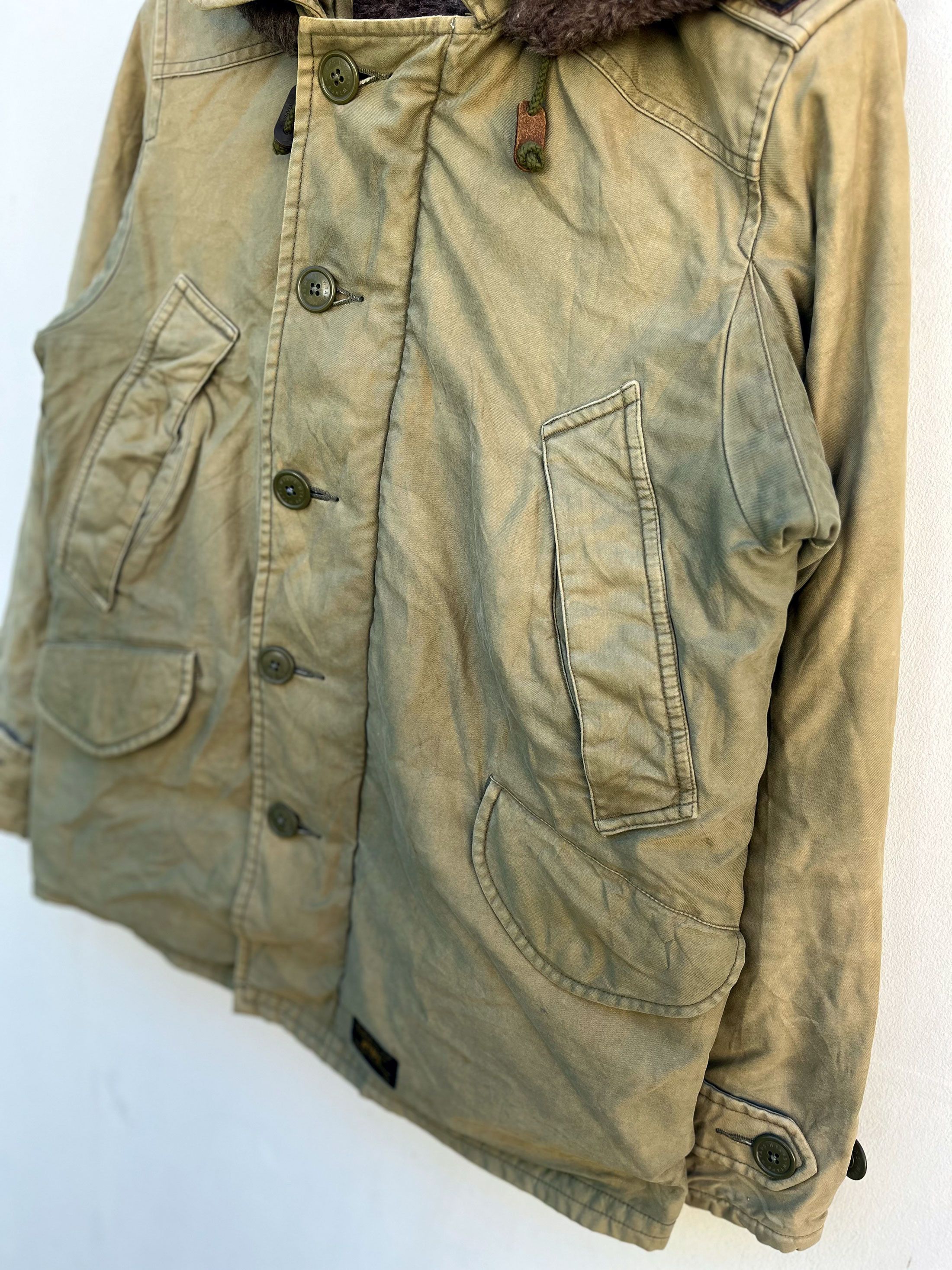 Wtaps Wtaps Japan B-9 Fur Hooded Army Military Jacket Deck Size US M / EU 48-50 / 2 - 3 Thumbnail