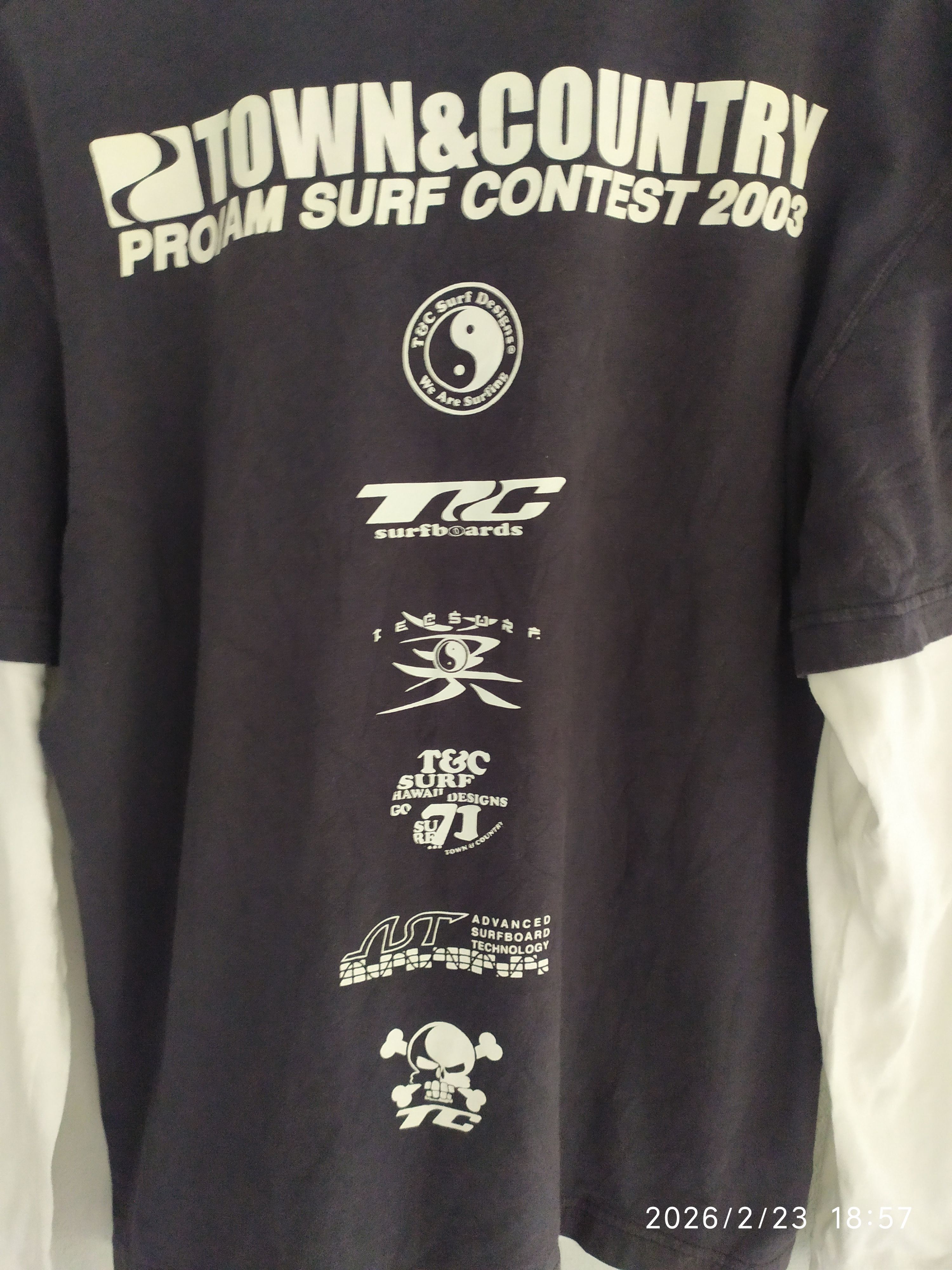 If Six Was Nine Y2k Vintage T&C Surf Designs double layer long slevee Size US M / EU 48-50 / 2 - 2 Thumbnail
