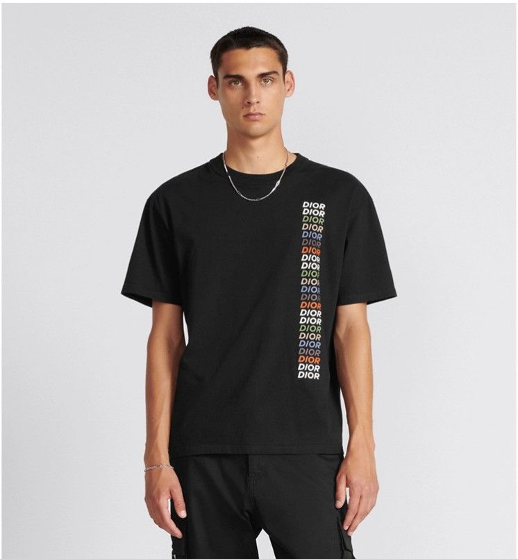 Dior o1w1db11024 Relaxed-Fit T-Shirt in Black Size US M / EU 48-50 / 2 - 4 Thumbnail