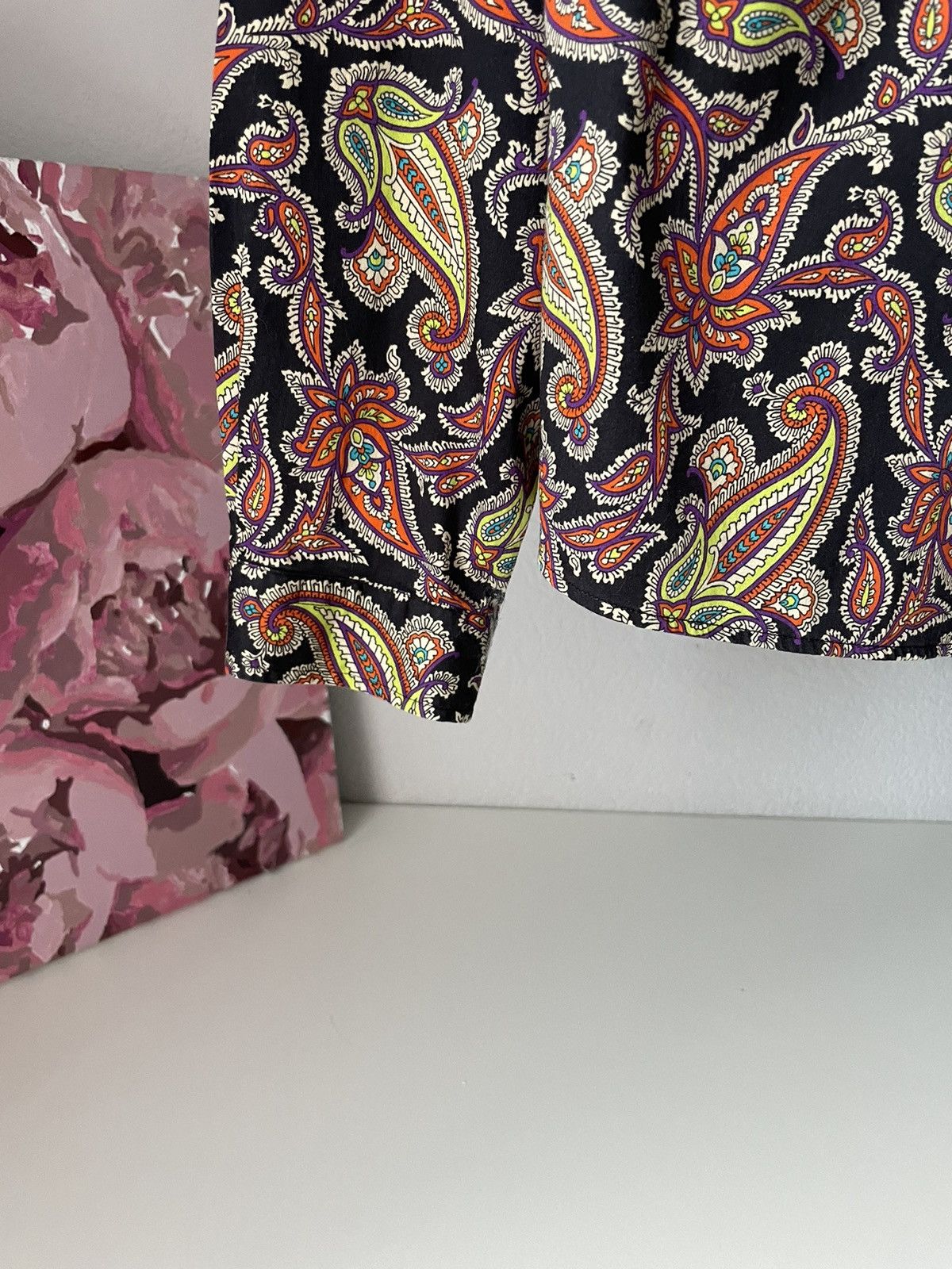 Etro Etro Vintage Over Printed Shirt Button Up Floral Size XL / US 12-14 / IT 48-50 - 8 Thumbnail