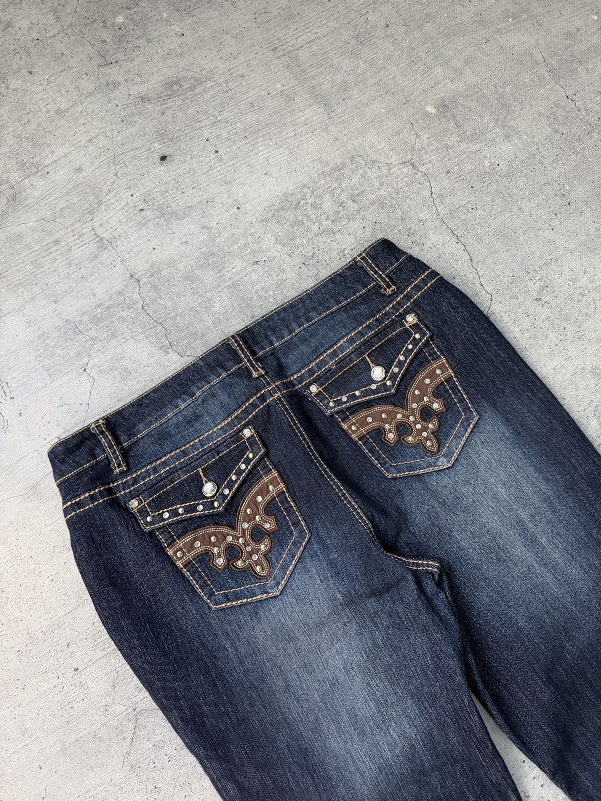 Rock Revival Vintage Rock Revival style Y2k Jeans Biker Punk Denim 2000s Size US 36 / EU 52 - 2 Thumbnail