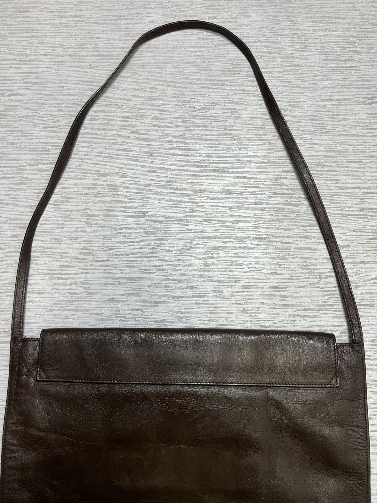 Gucci Gucci - Tom Ford - Brown Leather Shoulder Bag Size ONE SIZE - 6 Thumbnail