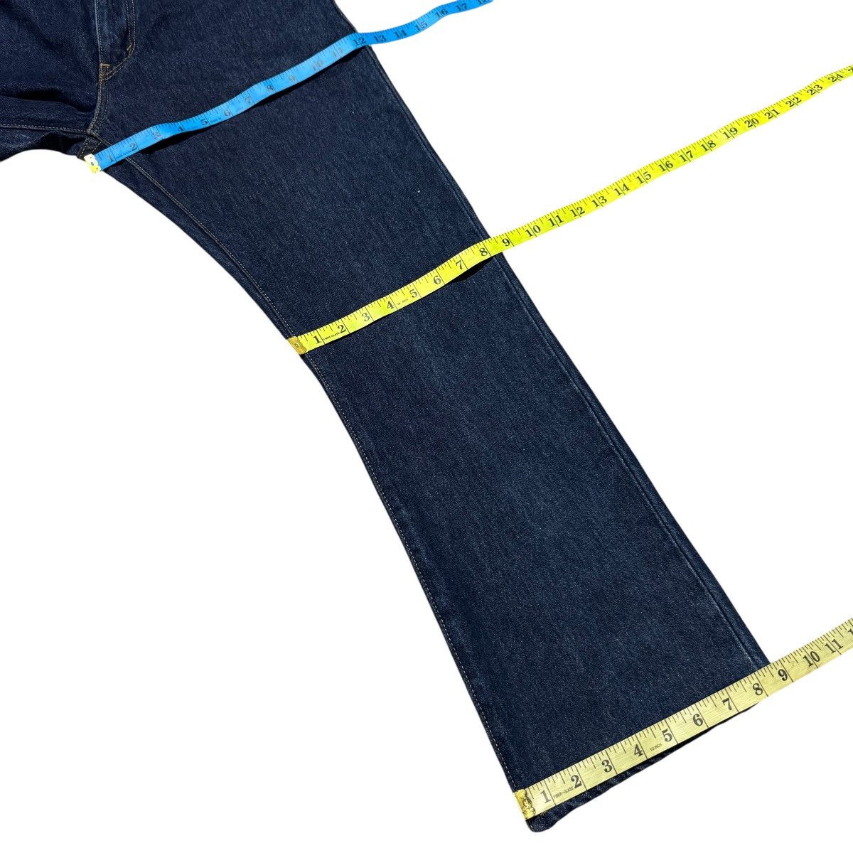 Levi's Levis 517 Dark Blue Flare Jeans Hedi Slimane Size US 31 - 19 Thumbnail