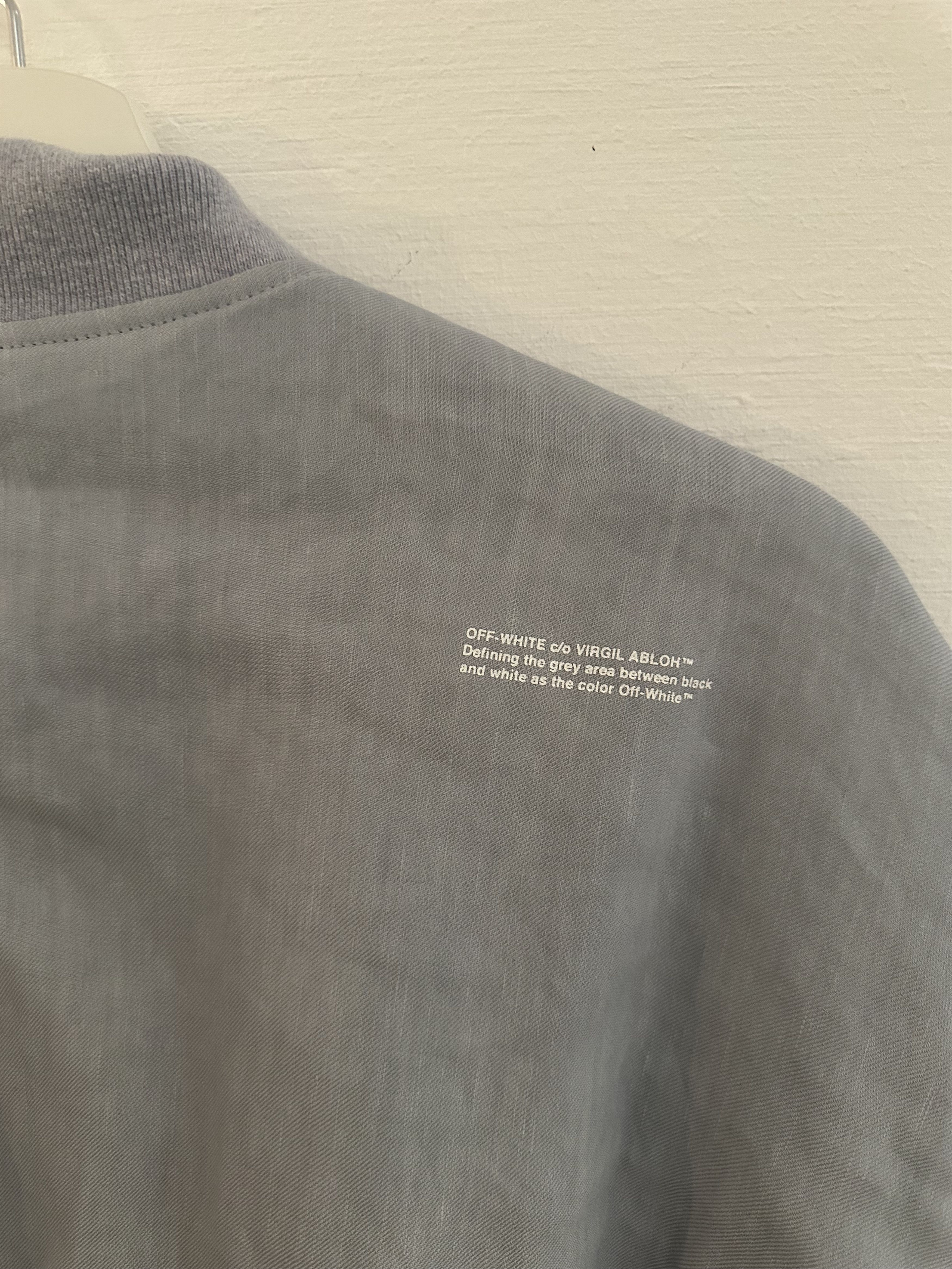 Off-White Off White by Virgil Abloth Bomber light blue Size M / US 6-8 / IT 42-44 - 9 Thumbnail