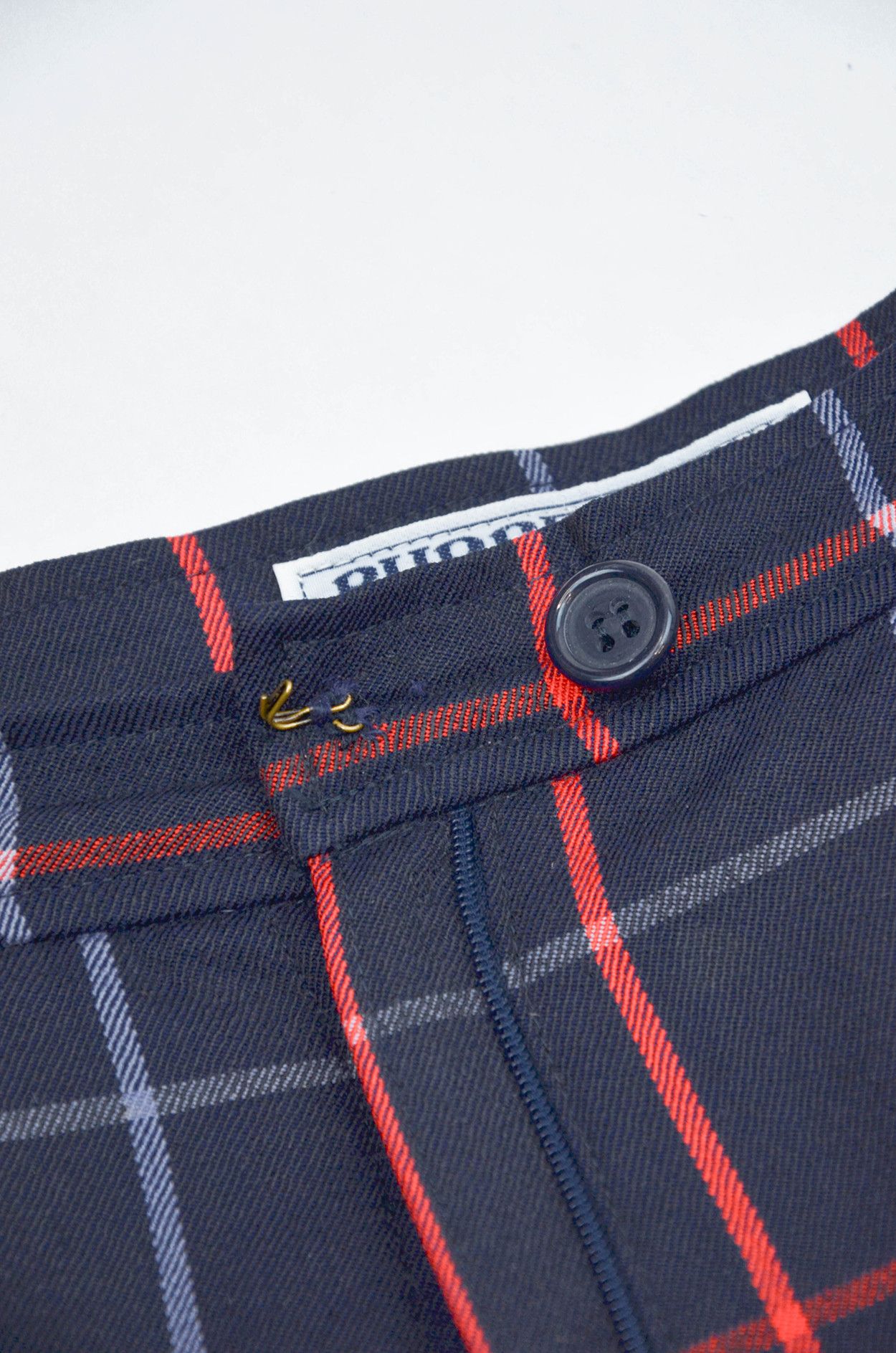 Burberry Burberrys Vintage Check Wool Trousers Navy Plaid - Size W32 Size 32" / US 10 / IT 46 - 7 Thumbnail