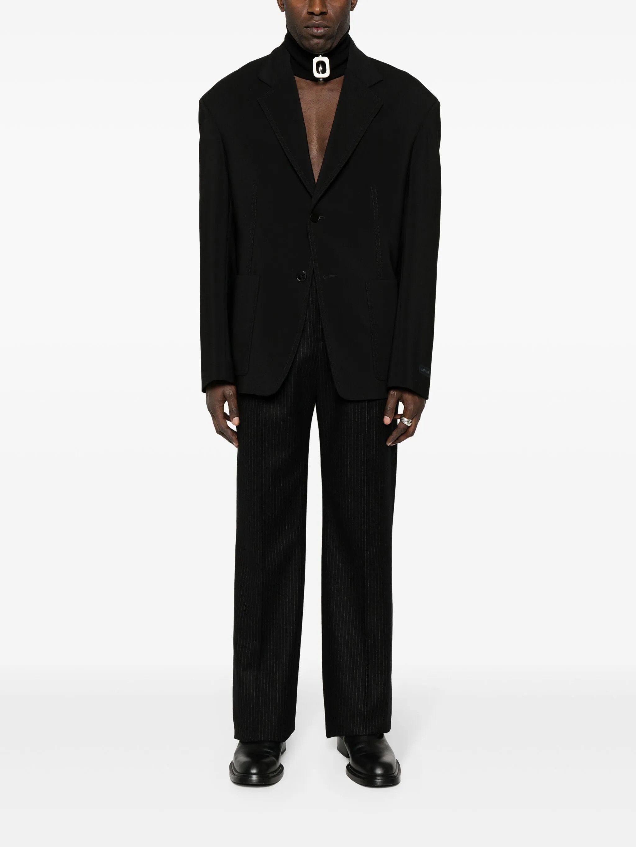 Lanvin o1y0125 Blazer in Black Size US M / EU 48-50 / 2 - 5 Thumbnail