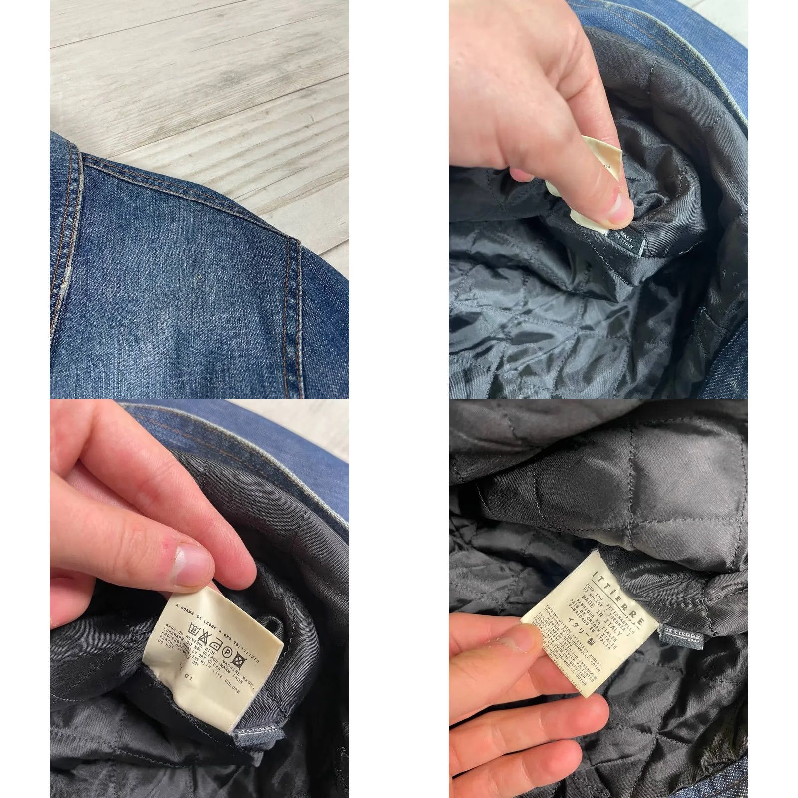 Dolce & Gabbana VINTAGE Dolce&Gabbana Denim Jacket Mens L Blue 90s 90s Bomber Logo Denim Jacket Leather? Size US L / EU 52-54 / 3 - 10 Thumbnail
